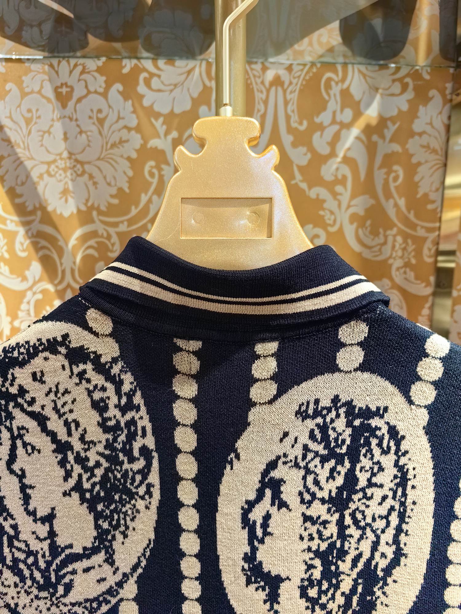 DOLCE & GABBANA Jersey Knit Polo Shirt with Roman Coin Print 7 a1742895081630 6461