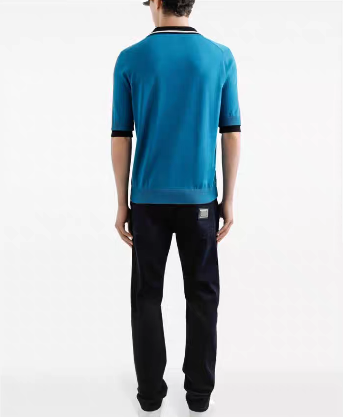 DOLCE & GABBANA Jersey Knit Polo Shirt | Short Sleeve, Regular Fit 3 a1743054417635 6303
