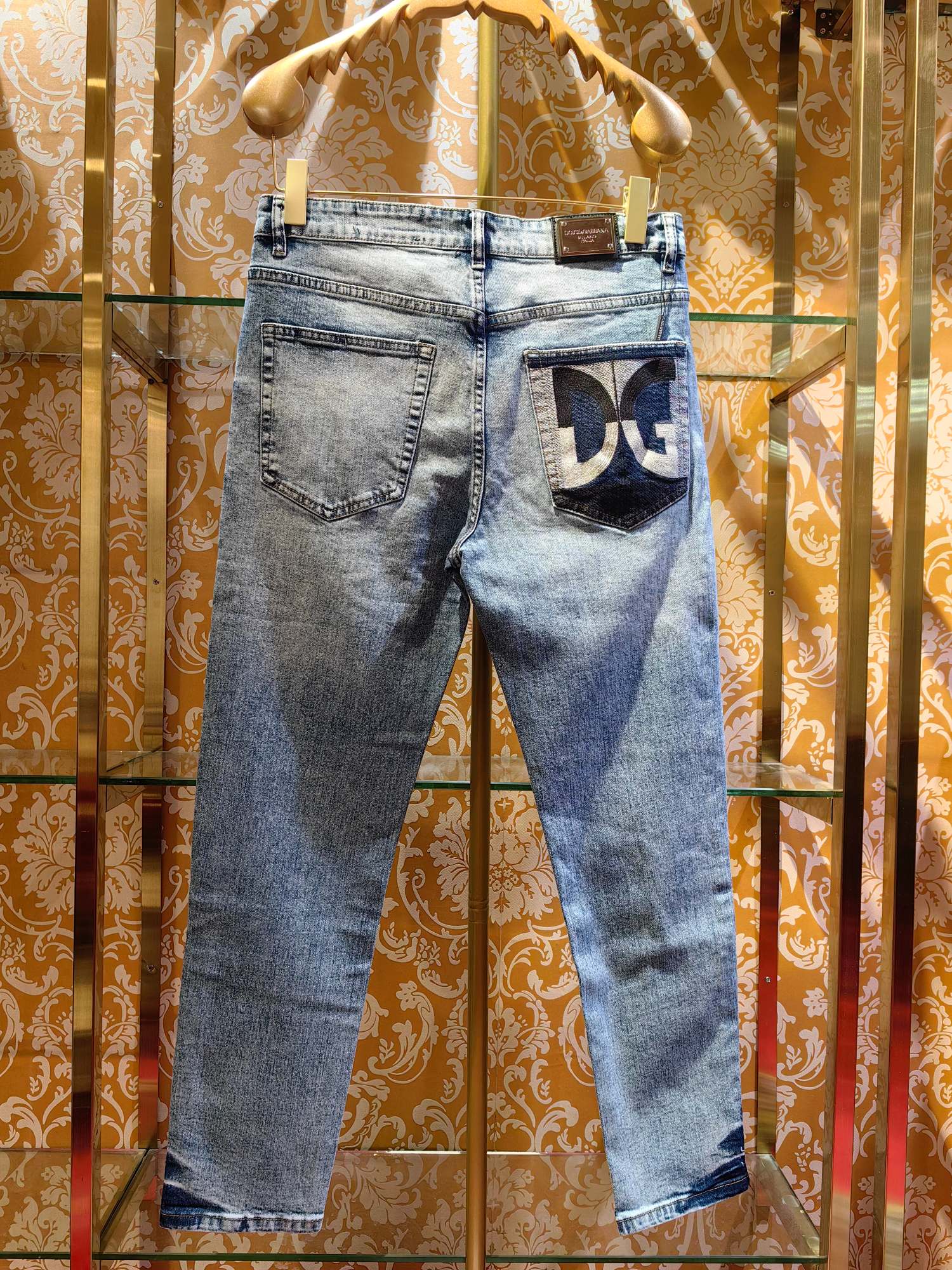 DOLCE & GABBANA p400専柜同步 完璧な水洗ブルージーンズ