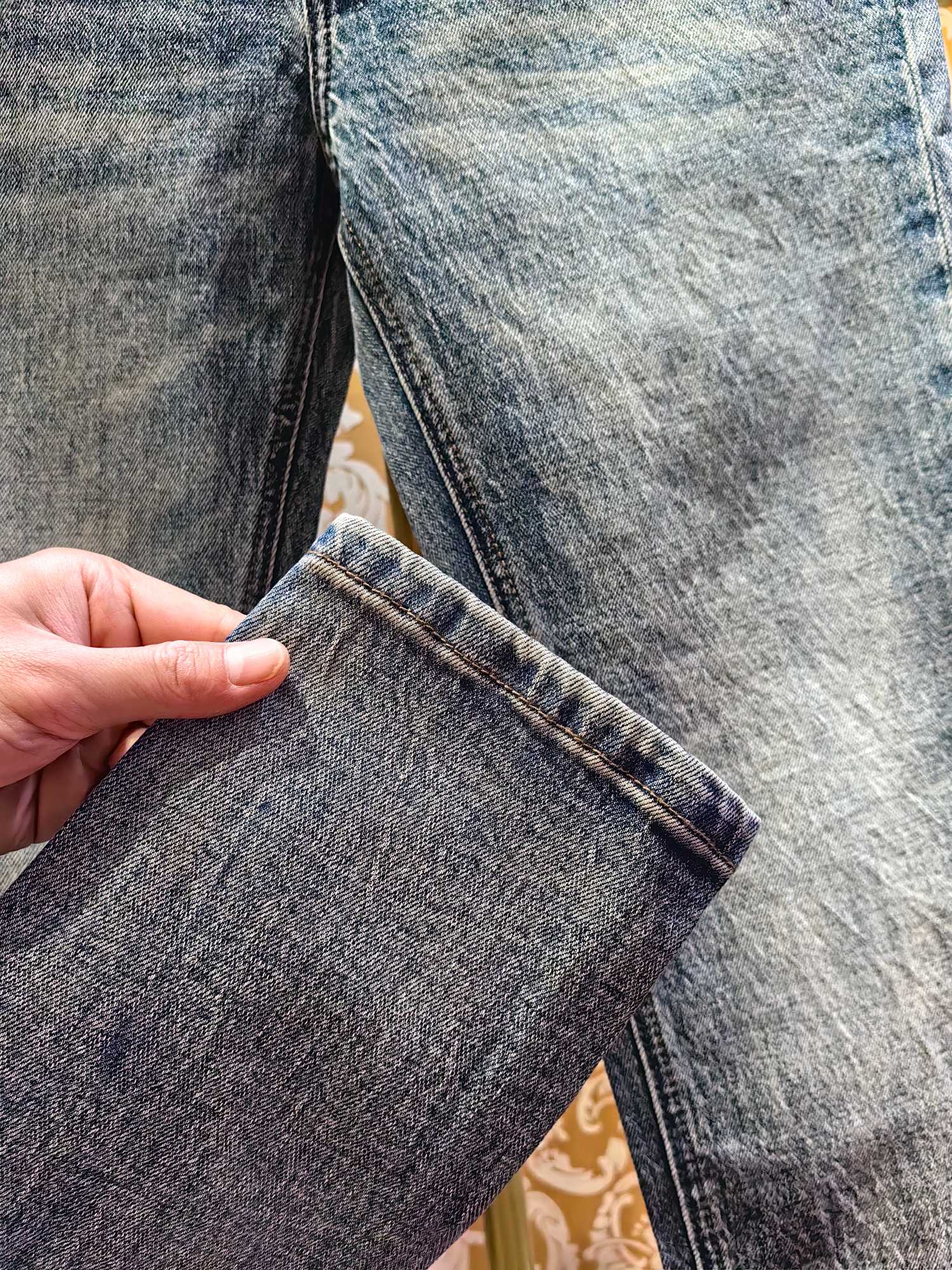 DOLCE & GABBANA p400専柜同步 デニムパンツ ブルー 修身デザイン