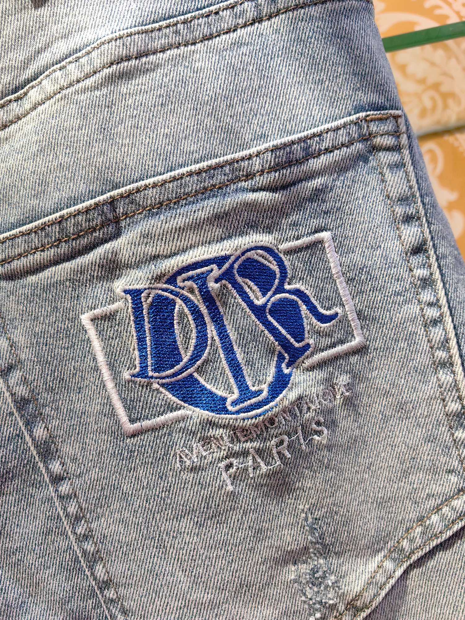 DIOR P400専柜同步 完璧なブルー牛仔パンツ