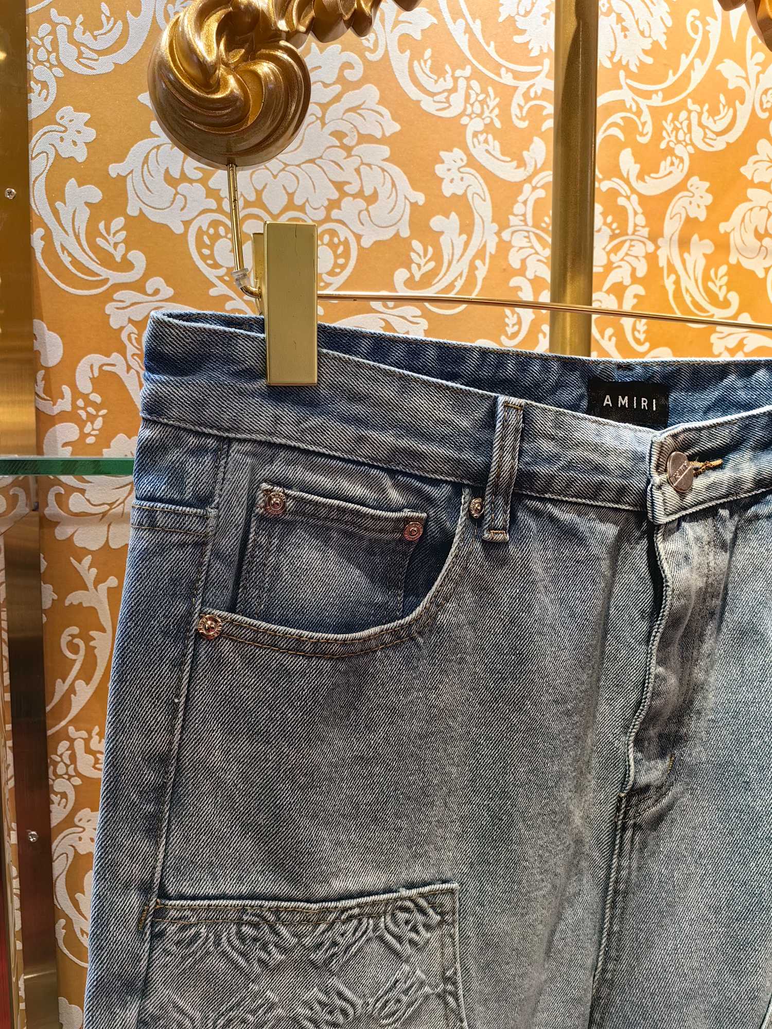 AMIRI P400 顶级版本 牛仔裤 - 高品質・広いフィット