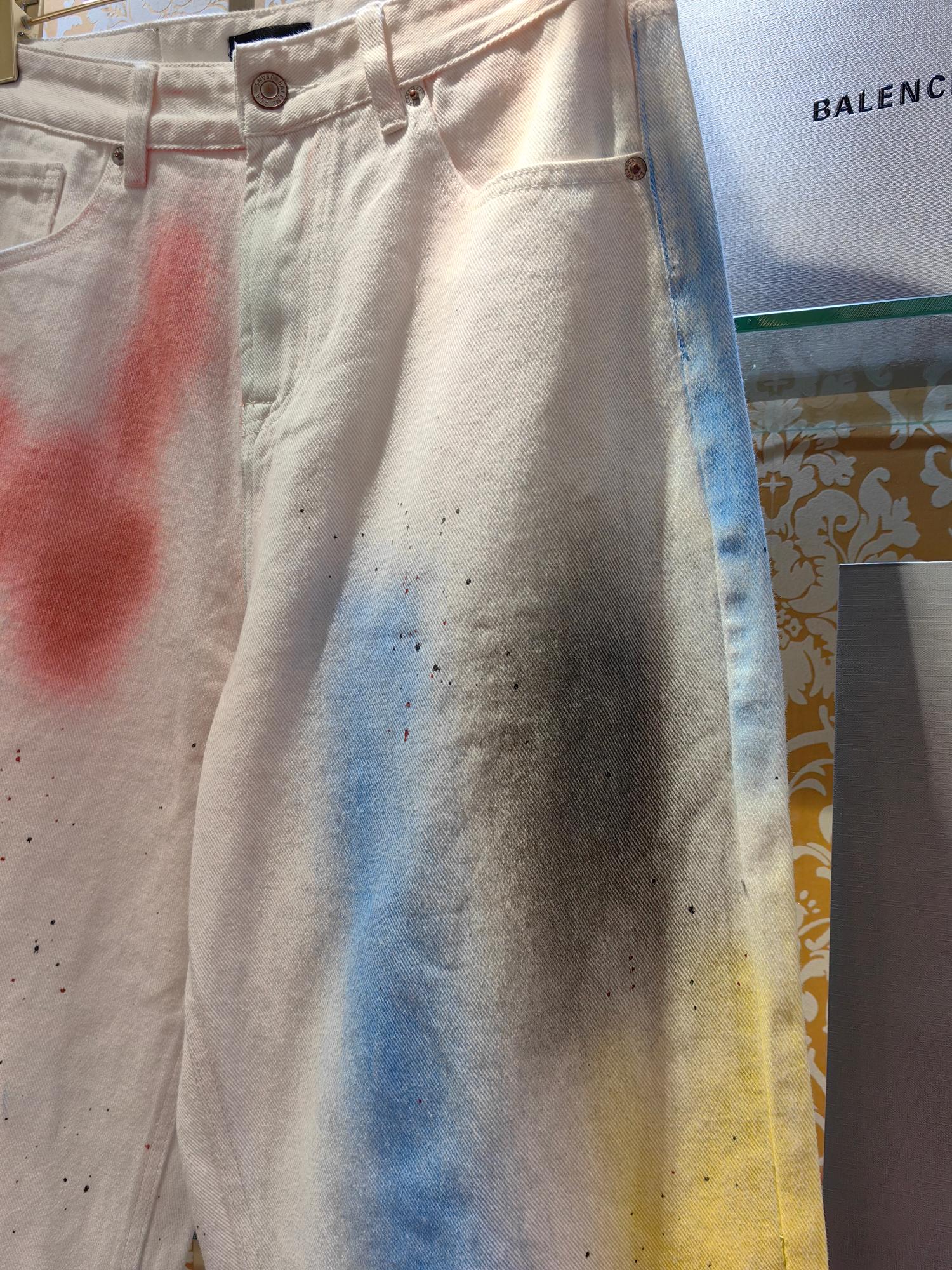 Balenciaga P400 牛仔水仔裤 - 高端工艺と独特な質感