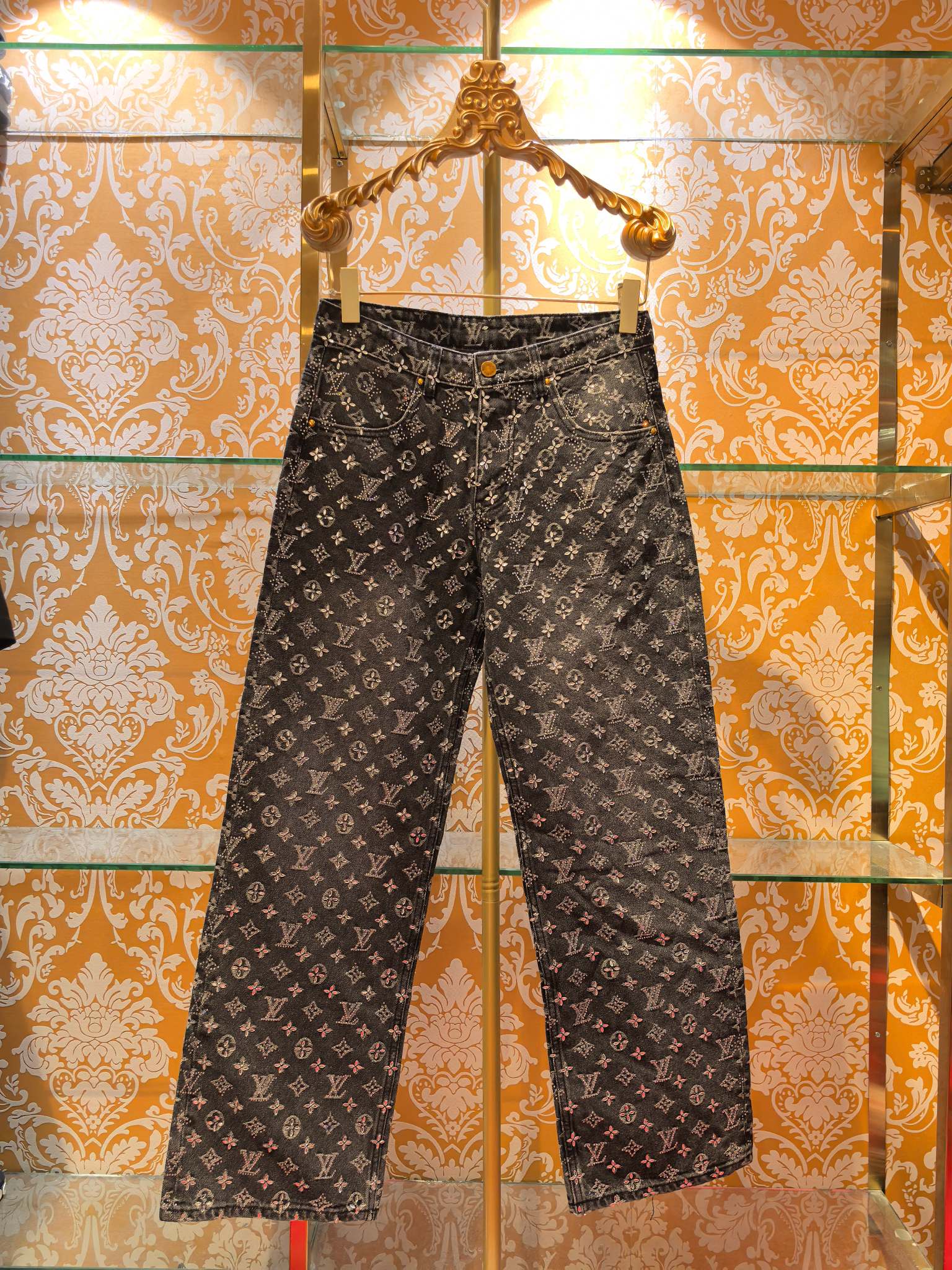 Louis Vuitton P620 提花加满钻 スタイリッシュなルーズフィット