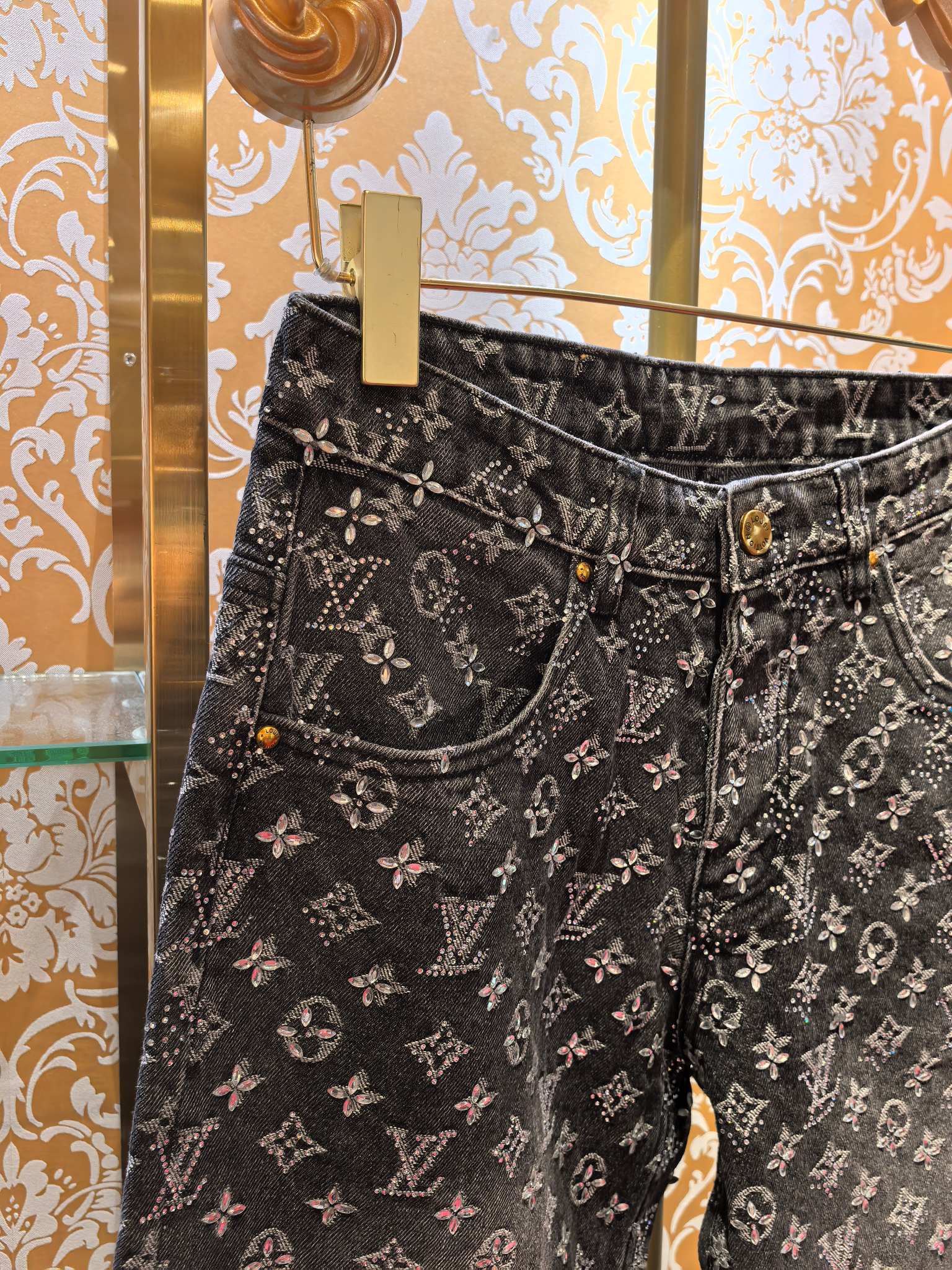 Louis Vuitton P620 提花加满钻 スタイリッシュなルーズフィット