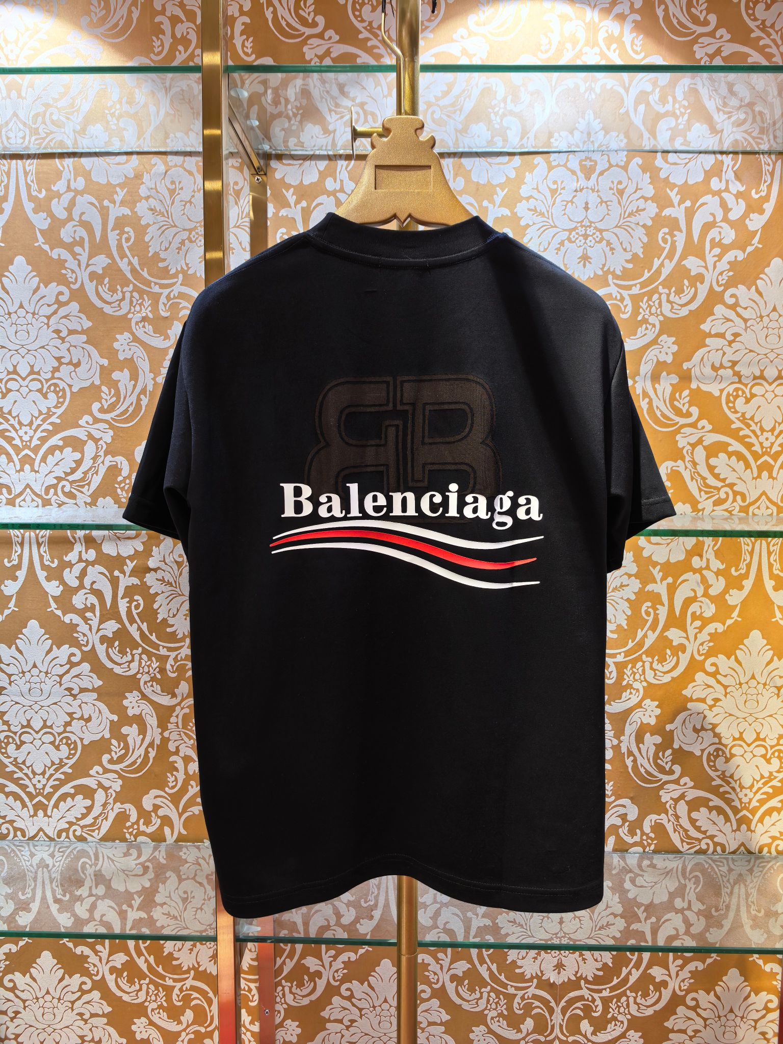 BALENCIAGA/巴黎世家 2026春夏新款短袖T恤 高工艺做法,定位烧花加印花 独家版本 正常版型 6