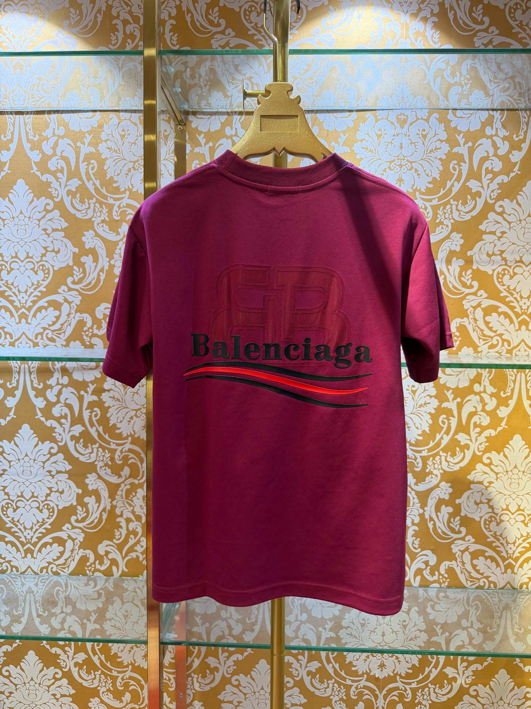 BALENCIAGA/巴黎世家 2026春夏新款短袖T恤 高工艺做法,定位烧花加印花 独家版本 正常版型 6