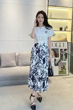 Chanel Good
 Clothing Skirts T-Shirt Printing Short Sleeve
