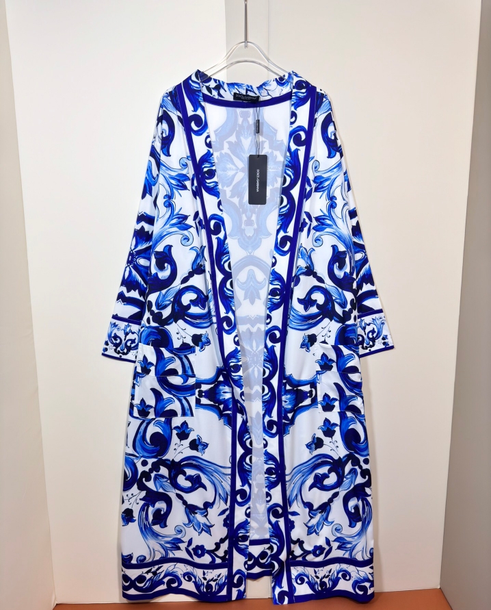 High-End Women’s Clothing: D&G/Dougabana Blue Tan Collection with Long Waist Belt - 图片 3