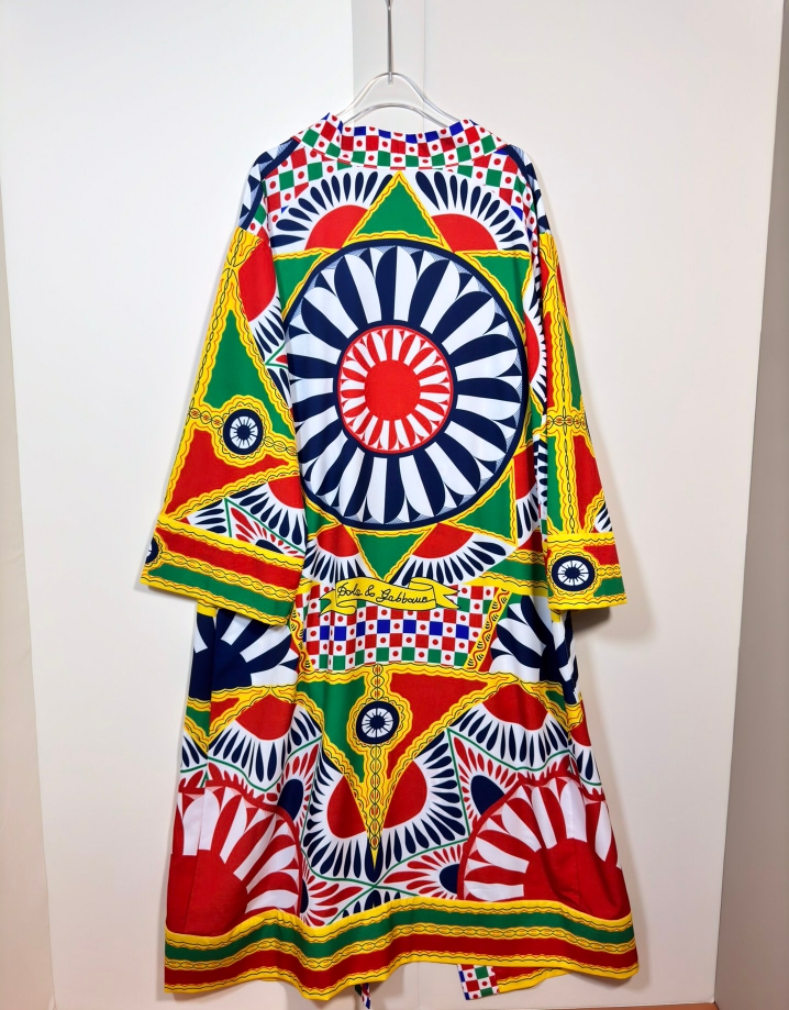 High-End Women’s Clothing with D&G/Dougabana Packaging: Geometric Prints, Long Waist Belt, Unisex Sizes - 图片 2