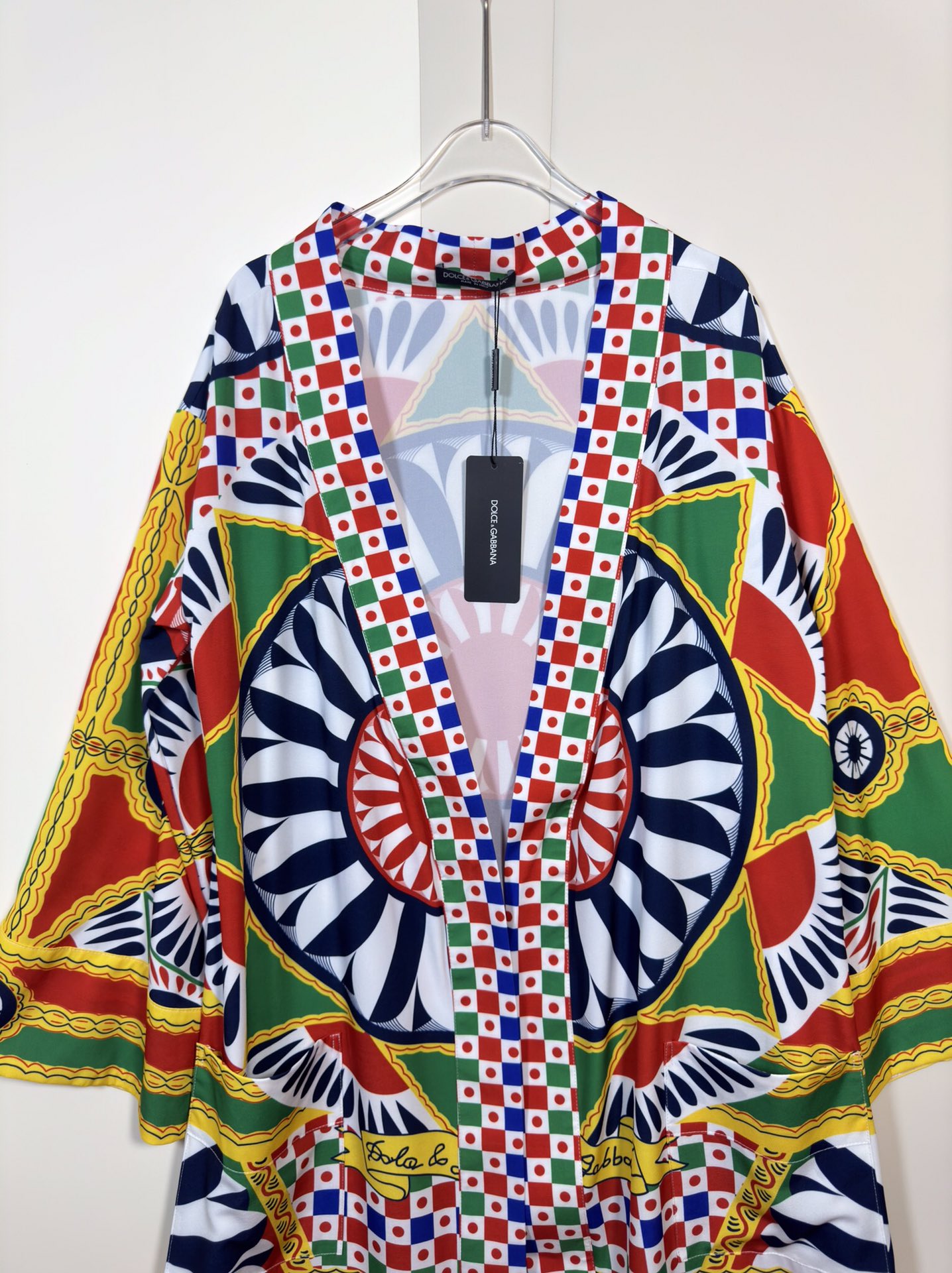High-End Women’s Clothing with D&G/Dougabana Packaging: Geometric Prints, Long Waist Belt, Unisex Sizes - 图片 4