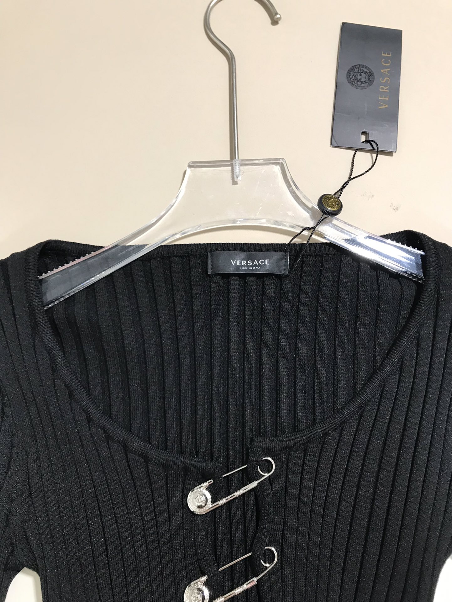 High-Quality Women’s Clothes: Versace/French Chest, Big Round Collar, Knitted Shirts Inspired by US Monuments - 图片 8