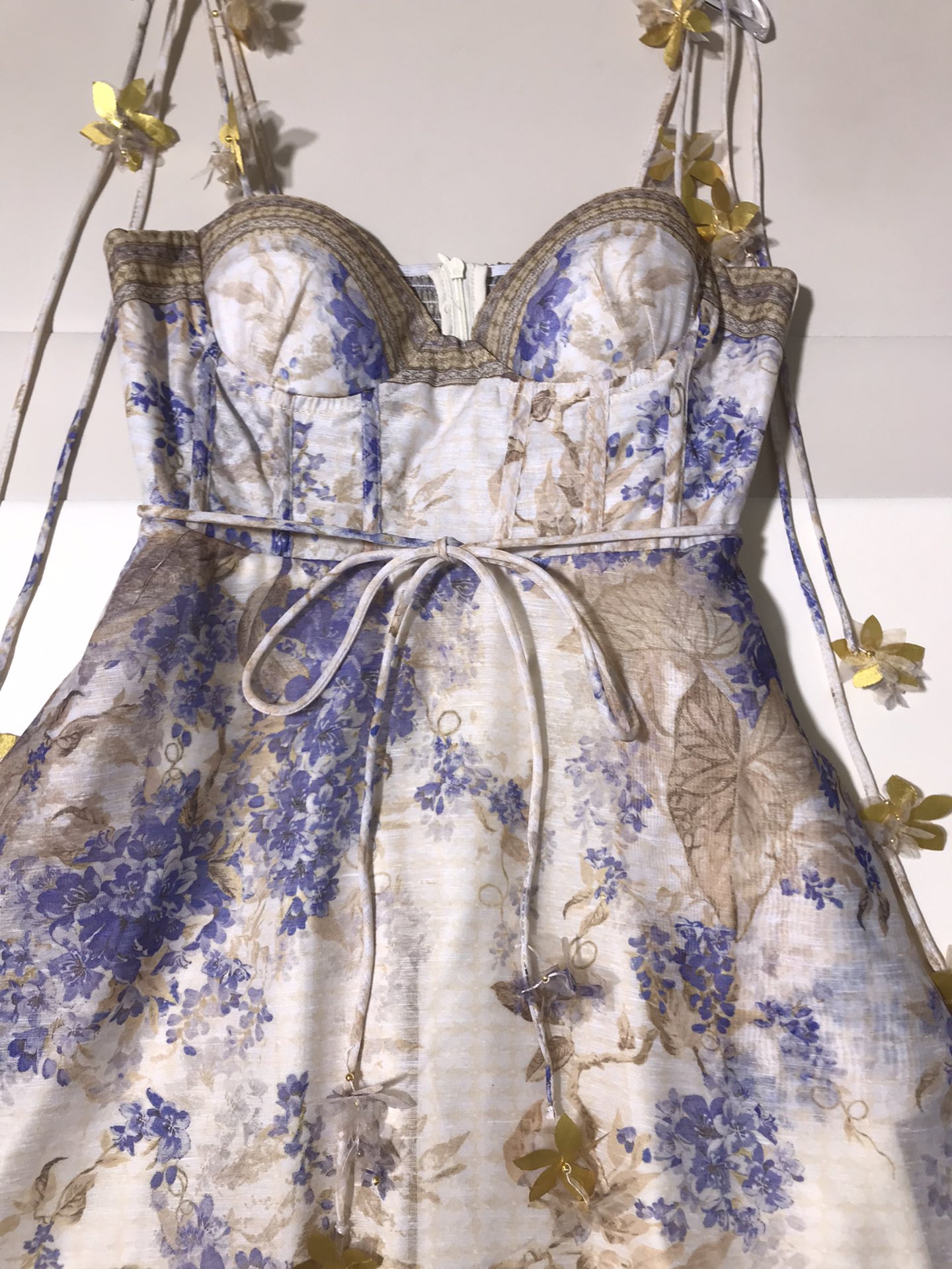 Zimmermann Austro-Australian Women’s High Quality Vacation Clothes in Purple Gold Crumbs - 图片 5