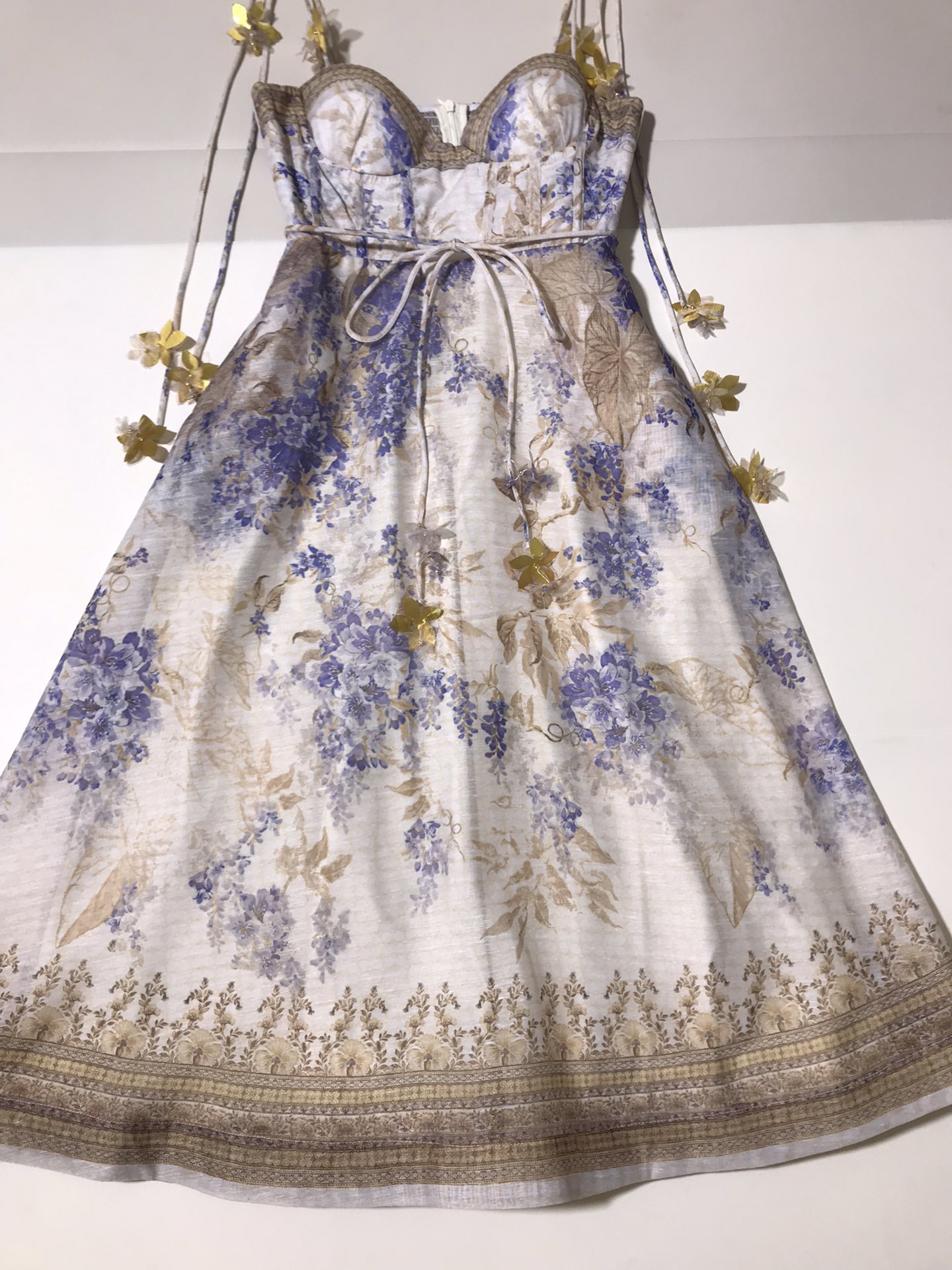 Zimmermann Austro-Australian Women’s High Quality Vacation Clothes in Purple Gold Crumbs - 图片 4