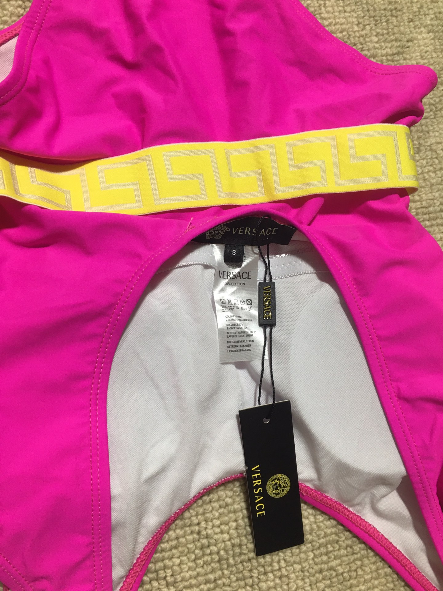 High-end Women’s Clothes with Versace/Vanthschure Colors, Yellow Edge Plots, No Cuff Tights - 图片 9