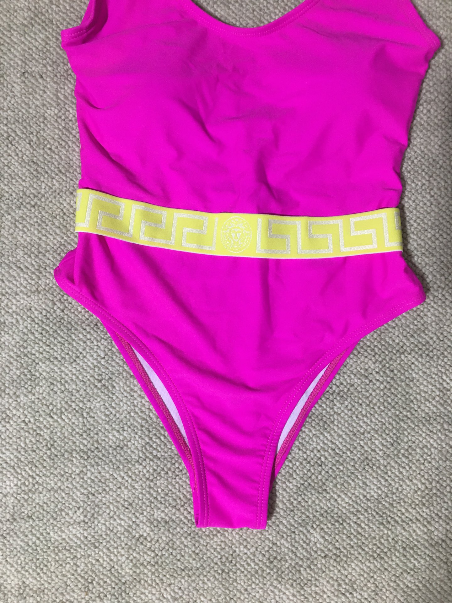 High-end Women’s Clothes with Versace/Vanthschure Colors, Yellow Edge Plots, No Cuff Tights - 图片 4