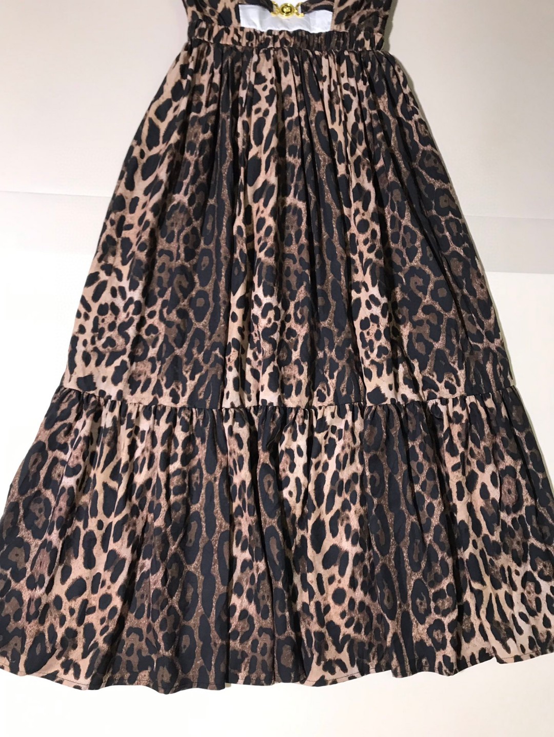 High-End Versace/Vanthruxol Women’s Dress: Classic Leopard Corset with Metal Details - 图片 4