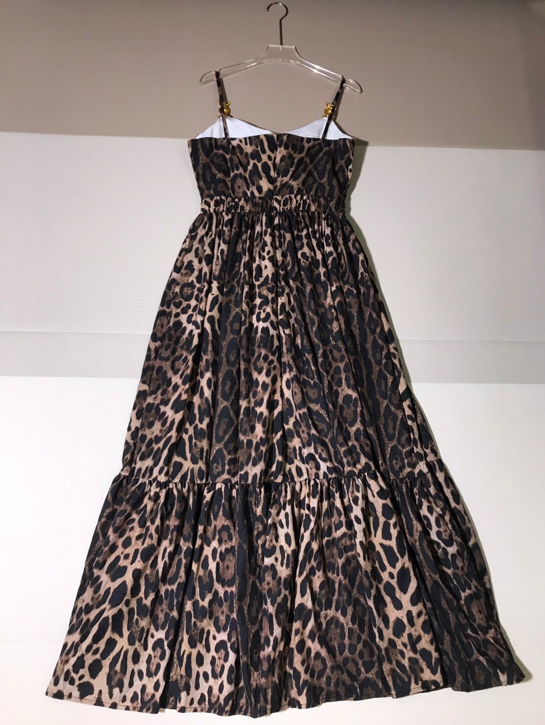 High-End Versace/Vanthruxol Women’s Dress: Classic Leopard Corset with Metal Details - 图片 2