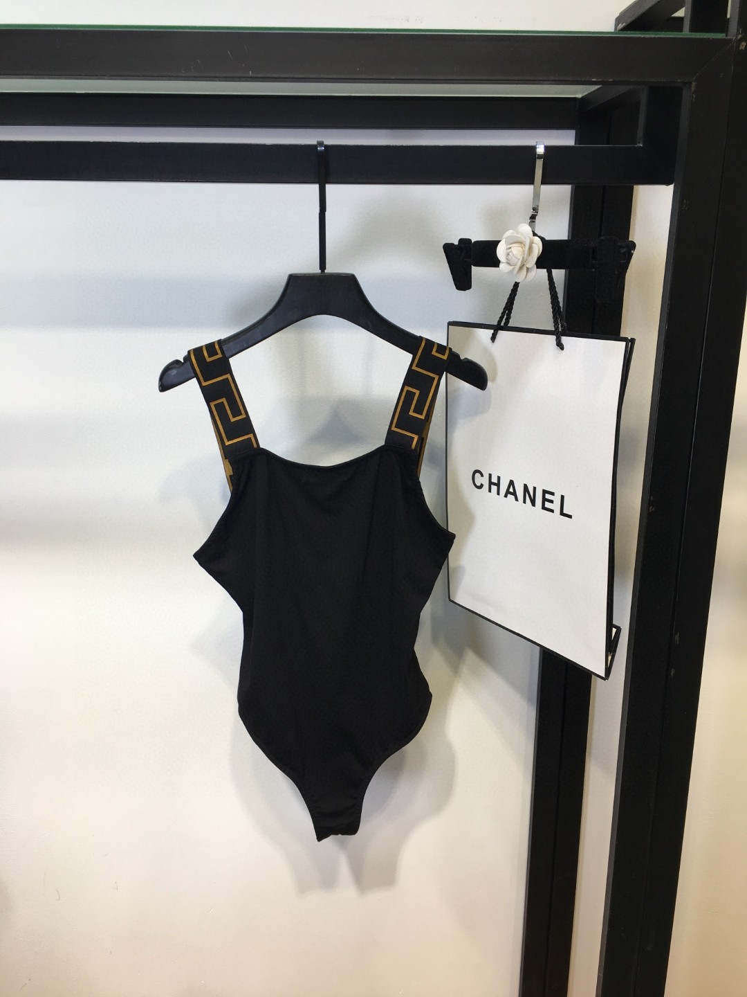 New Versace women's monogram swimsuit SML XL-Big cat