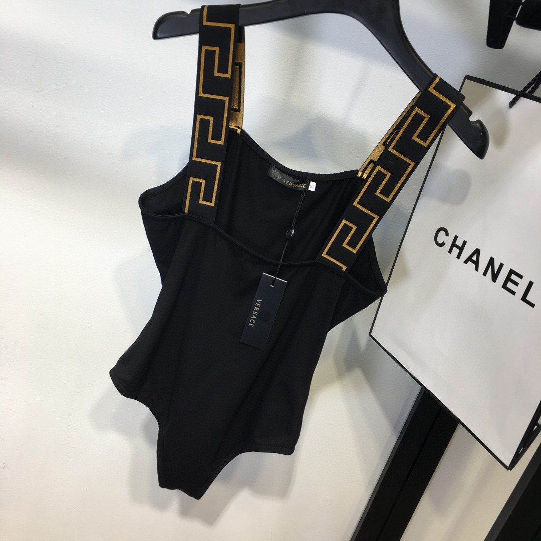 New Versace women's monogram swimsuit SML XL-Big cat