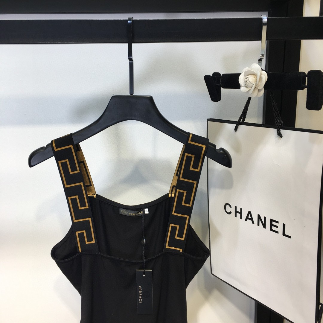 New Versace women's monogram swimsuit SML XL-Big cat