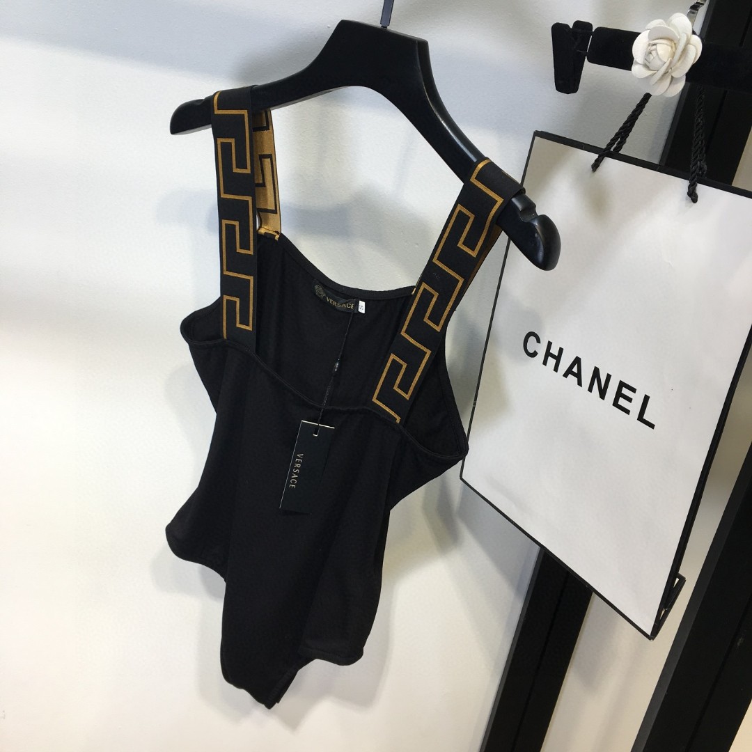 New Versace women's monogram swimsuit SML XL-Big cat