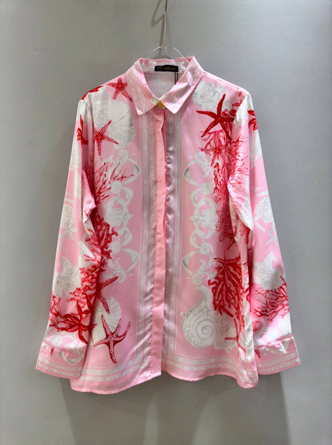 High-End Women’s Clothes: Versace/Franchzer Packed, New Pink-Bottomed Seastar Shirt, Various Sizes. - 图片 1