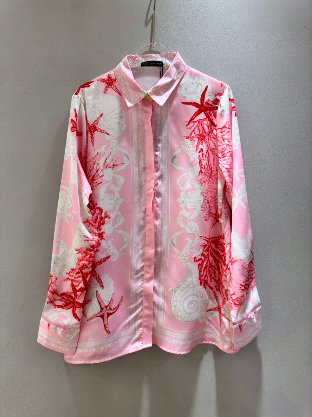 High-End Women’s Clothes: Versace/Franchzer Packed, New Pink-Bottomed Seastar Shirt, Various Sizes. - 图片 8