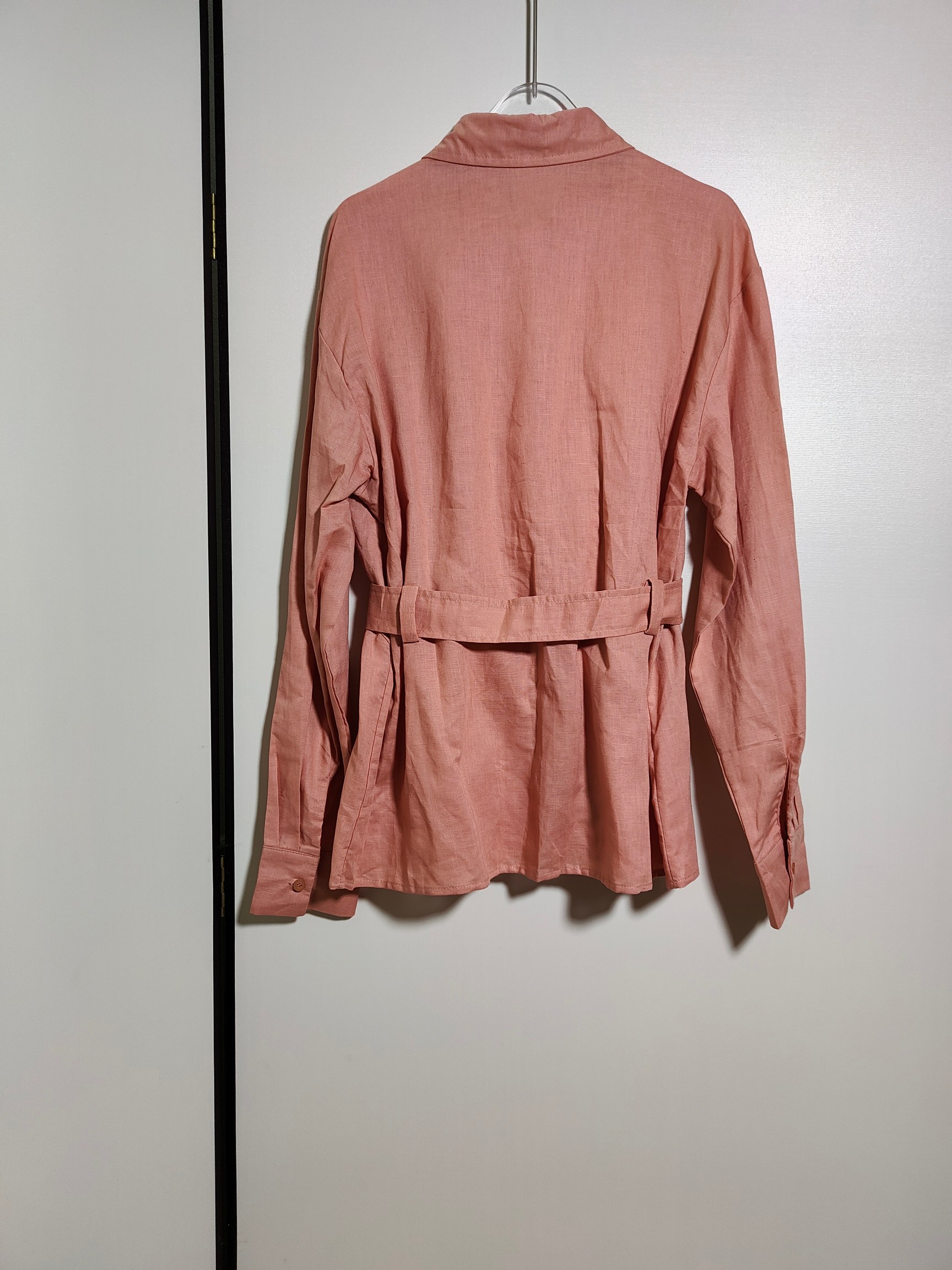 High-End Quality Women’s Clothing Sets with Embroidered Sleeves and Waist-Belt Shirt - 图片 7