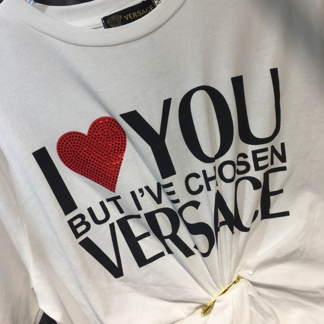 High Quality Women’s Clothes: Versace/Franch Cheap Series with Burned Emblem Embroidered Recreational T-Shirts - 图片 4
