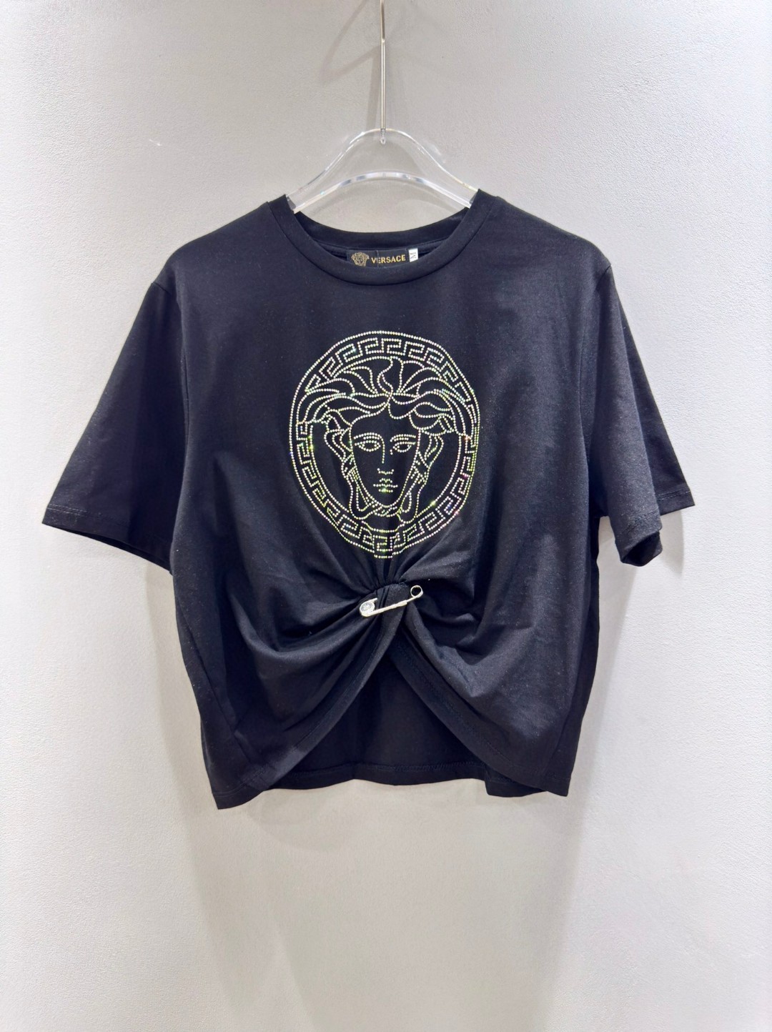 P299 HIGH-QUALITY WOMEN’S DRESS WITH PACKAGING VERSACE/ VAN SAGEUR MEDUSA’S METALLIC BUTTON T-SHIRT. SMLXL - 图片 7