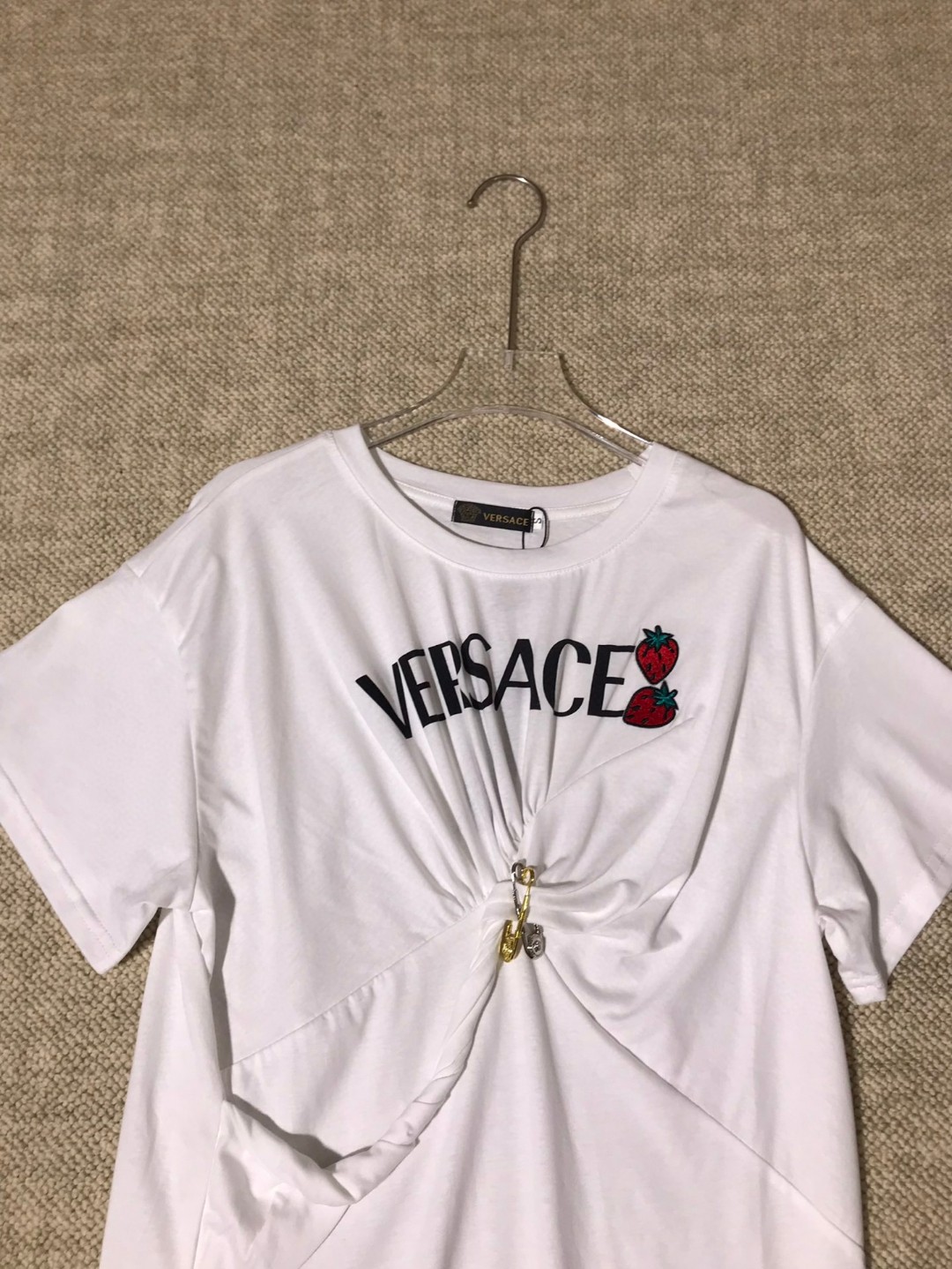 P334 HIGH-QUALITY WOMEN’S SUIT WITH PACKAGING VERSACE/FRANCH CHEST, MS. NEW SPECULATOR T-SHIRT SMLXL - 图片 3