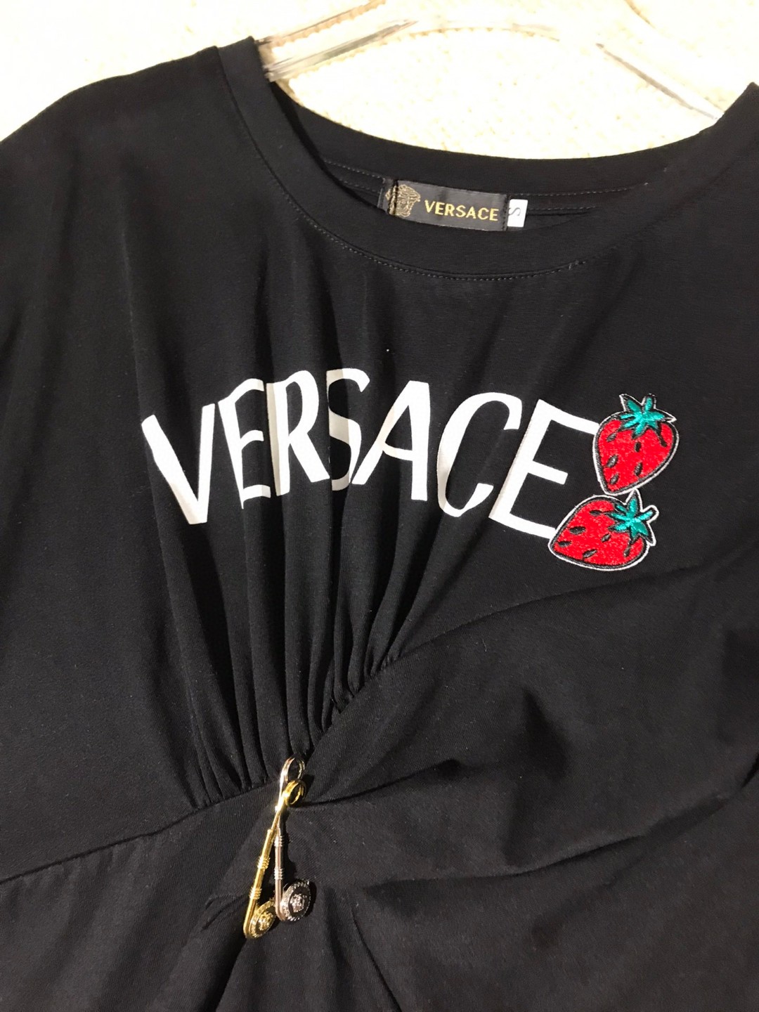 P334 HIGH-QUALITY WOMEN’S SUIT WITH PACKAGING VERSACE/FRANCH CHEST, MS. NEW SPECULATOR T-SHIRT SMLXL - 图片 5