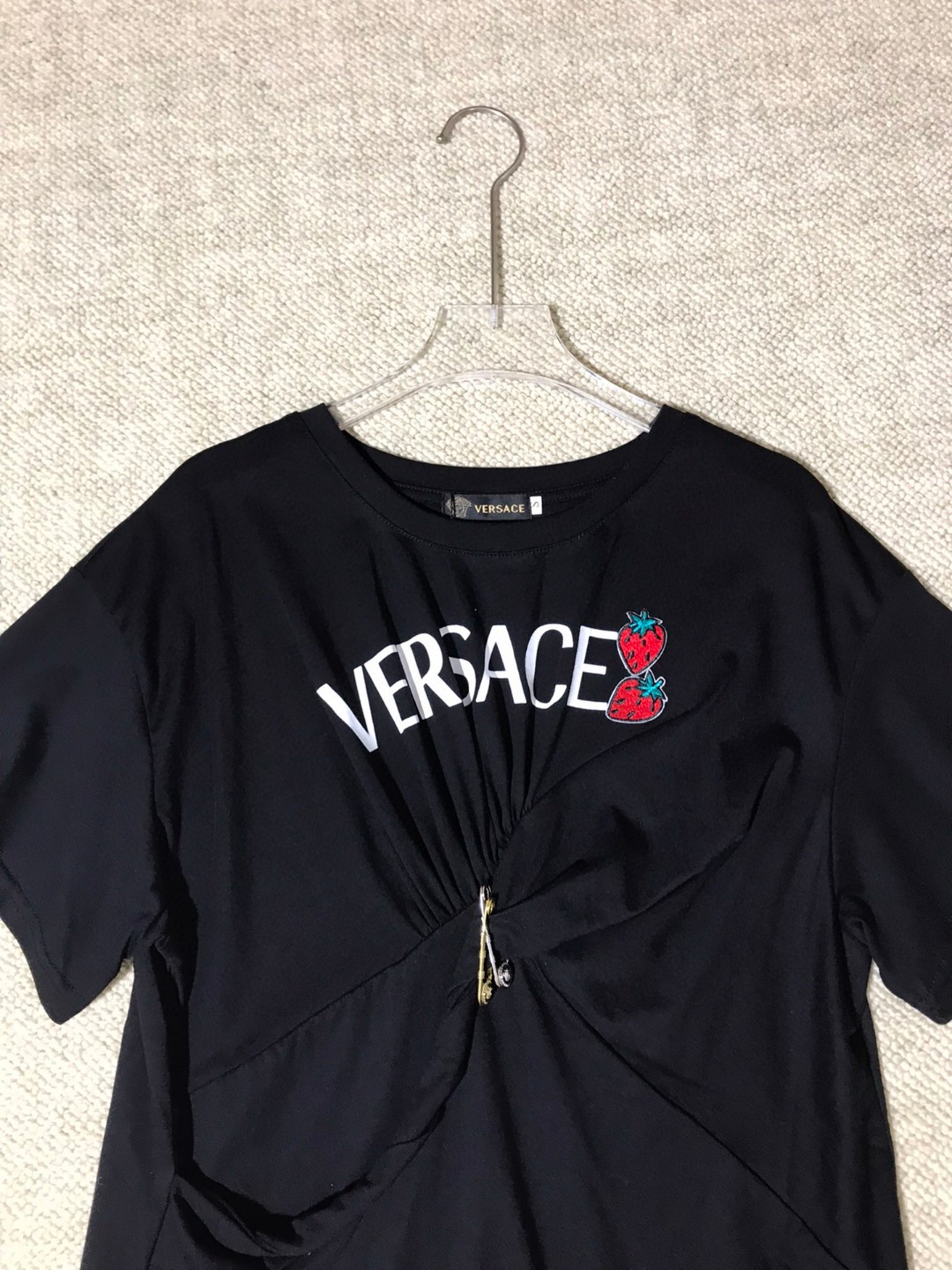 P334 HIGH-QUALITY WOMEN’S SUIT WITH PACKAGING VERSACE/FRANCH CHEST, MS. NEW SPECULATOR T-SHIRT SMLXL - 图片 3