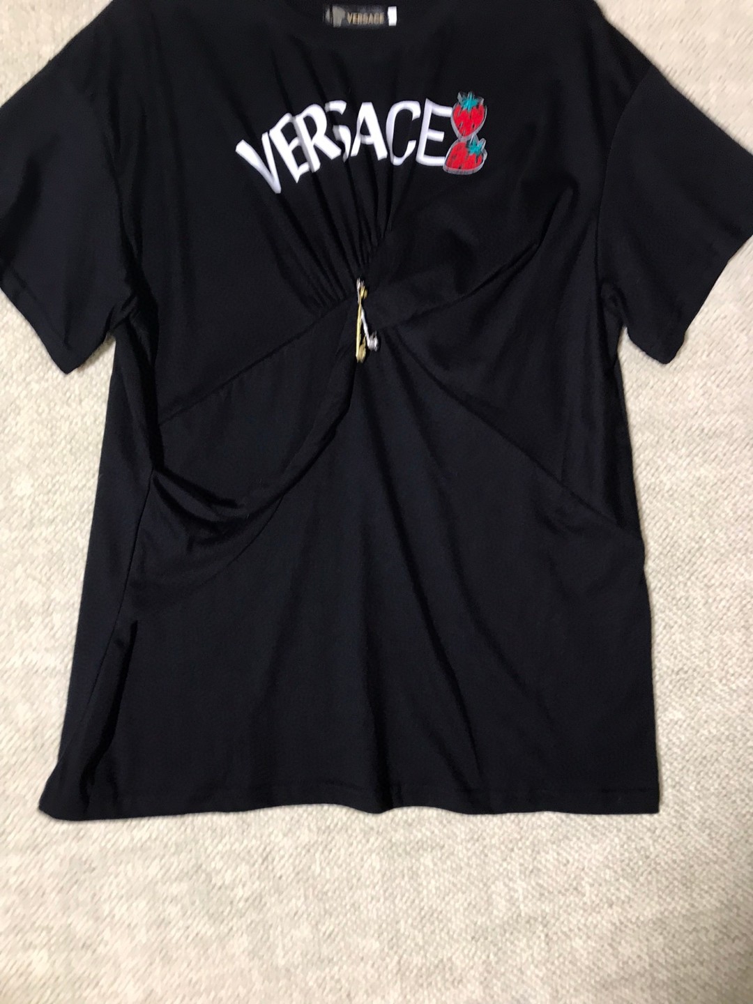 P334 HIGH-QUALITY WOMEN’S SUIT WITH PACKAGING VERSACE/FRANCH CHEST, MS. NEW SPECULATOR T-SHIRT SMLXL - 图片 4