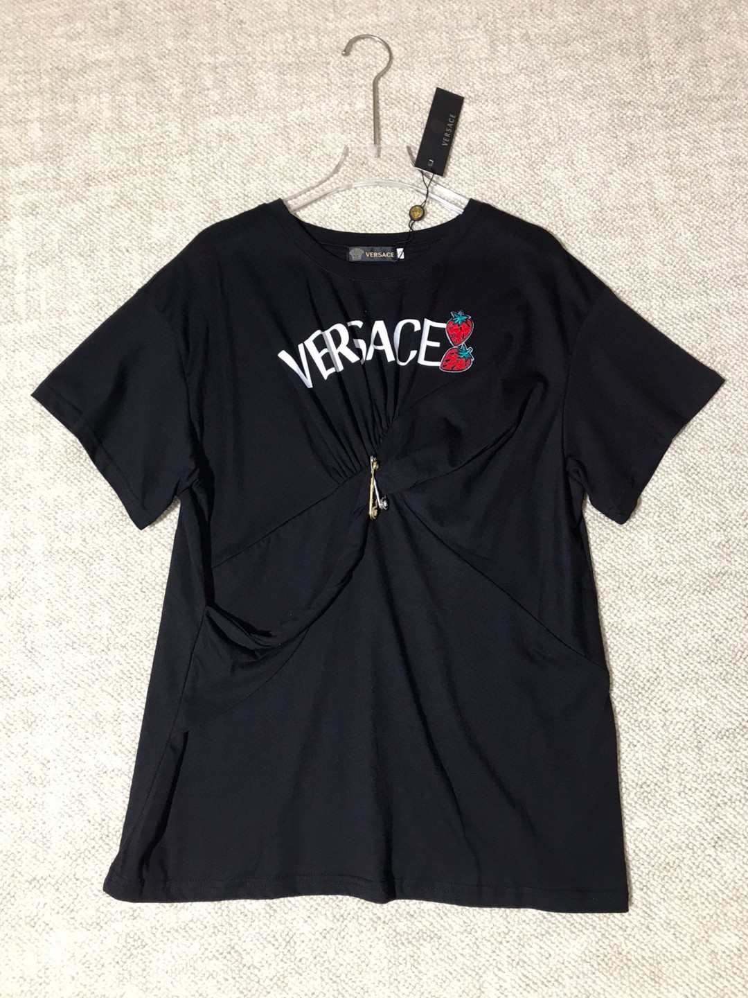 P334 HIGH-QUALITY WOMEN’S SUIT WITH PACKAGING VERSACE/FRANCH CHEST, MS. NEW SPECULATOR T-SHIRT SMLXL - 图片 9