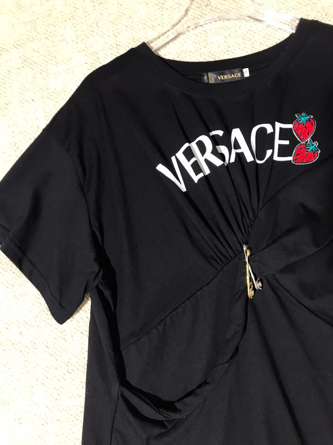 P334 HIGH-QUALITY WOMEN’S SUIT WITH PACKAGING VERSACE/FRANCH CHEST, MS. NEW SPECULATOR T-SHIRT SMLXL - 图片 7