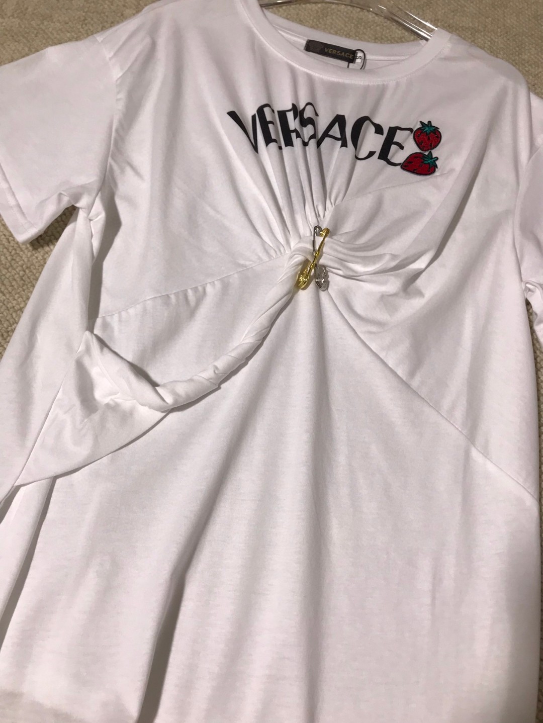 P334 HIGH-QUALITY WOMEN’S SUIT WITH PACKAGING VERSACE/FRANCH CHEST, MS. NEW SPECULATOR T-SHIRT SMLXL - 图片 5
