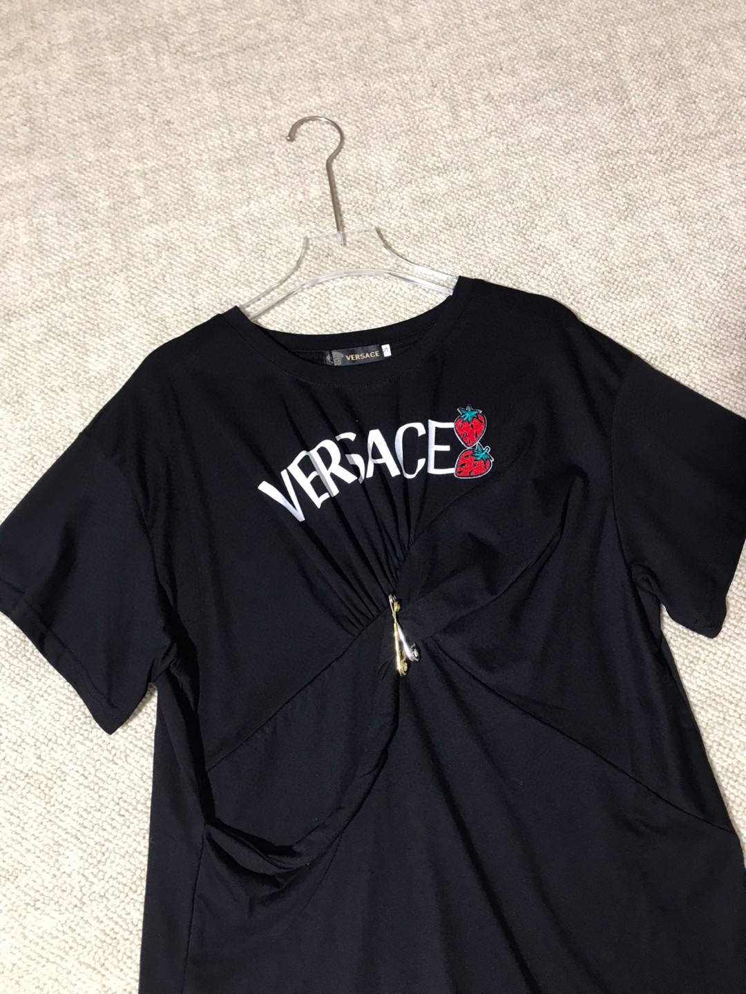 P334 HIGH-QUALITY WOMEN’S SUIT WITH PACKAGING VERSACE/FRANCH CHEST, MS. NEW SPECULATOR T-SHIRT SMLXL - 图片 6