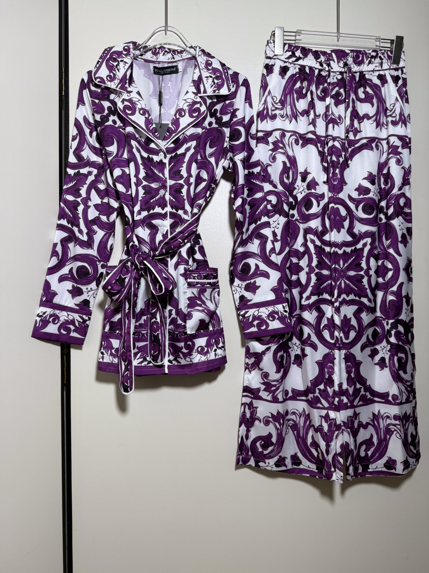 High-End Women’s Clothes Set with New Purple Pyjamas Suit for Ms. DG Dugarbana
