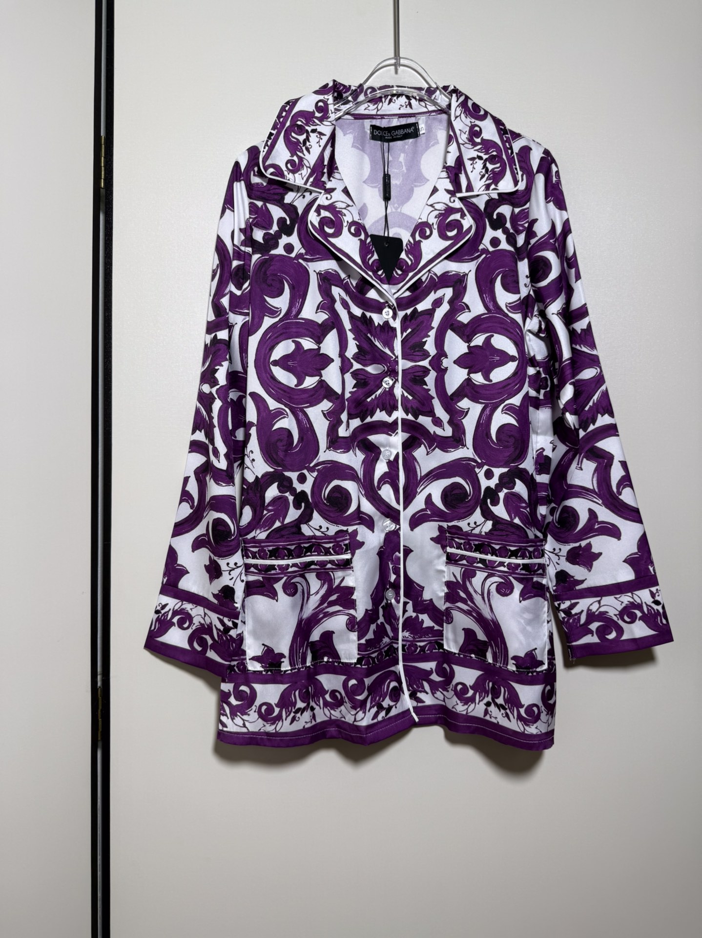 High-End Women’s Clothes Set with New Purple Pyjamas Suit for Ms. DG Dugarbana - 图片 7