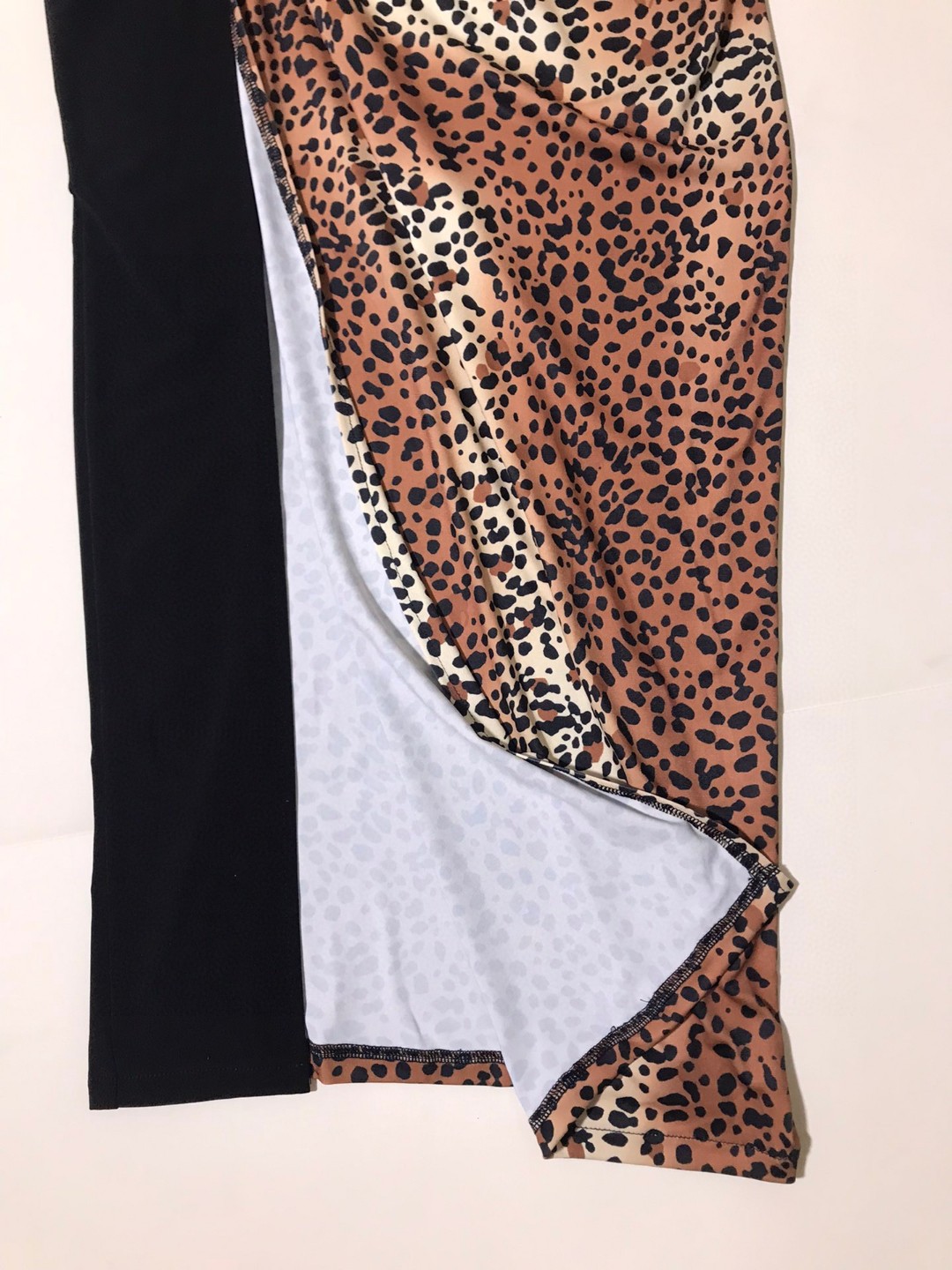 High-Quality Women’s Clothes: Versace/Franch Asymmetrical Dress, Leopard Tweed, Velvet – SMLXL - 图片 8