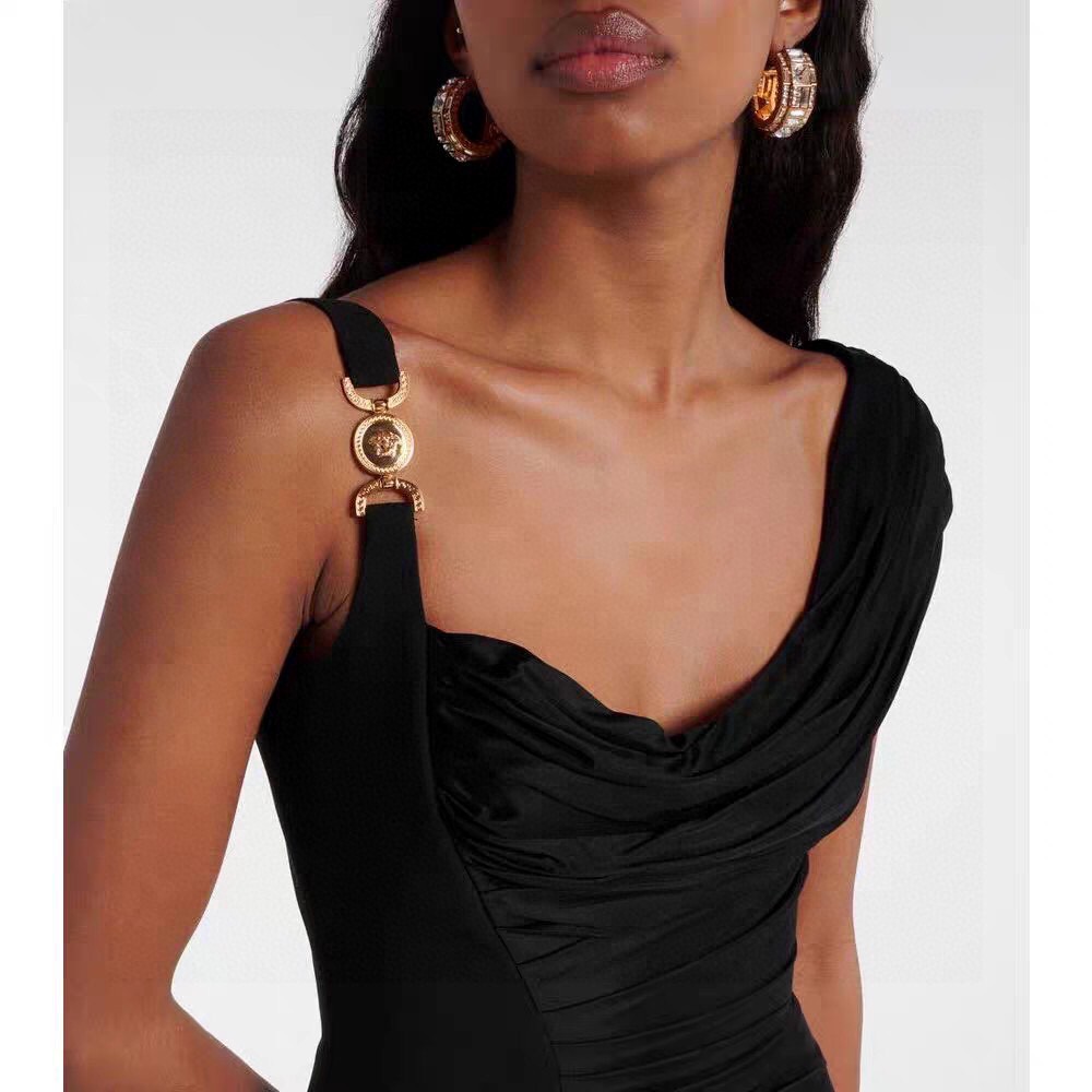 p495 High Quality Women’s Clothes Packed with Versace/Franch. The asymmetrical cruising dress, the smlx, the smlxl - 图片 4