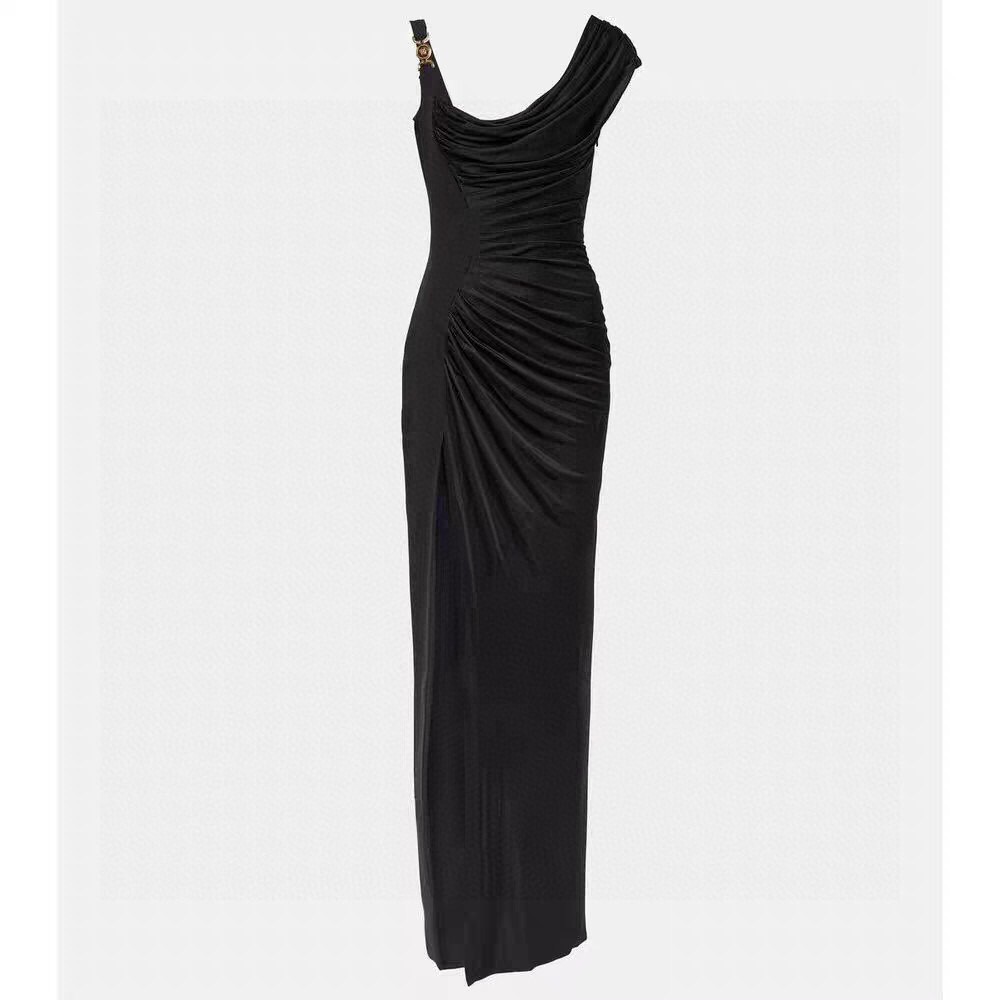 p495 High Quality Women’s Clothes Packed with Versace/Franch. The asymmetrical cruising dress, the smlx, the smlxl - 图片 9