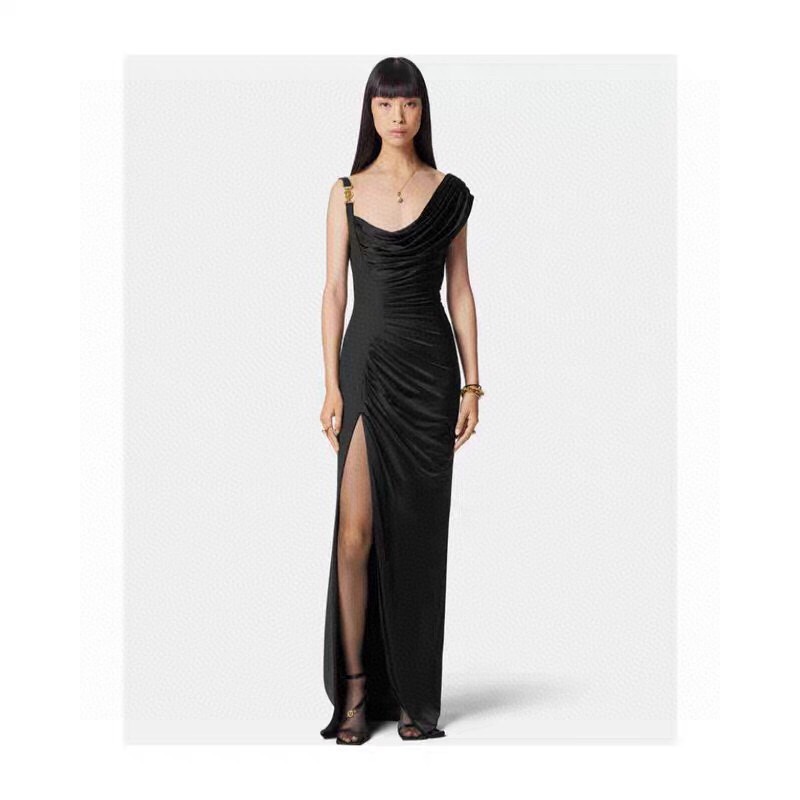 p495 High Quality Women’s Clothes Packed with Versace/Franch. The asymmetrical cruising dress, the smlx, the smlxl - 图片 4