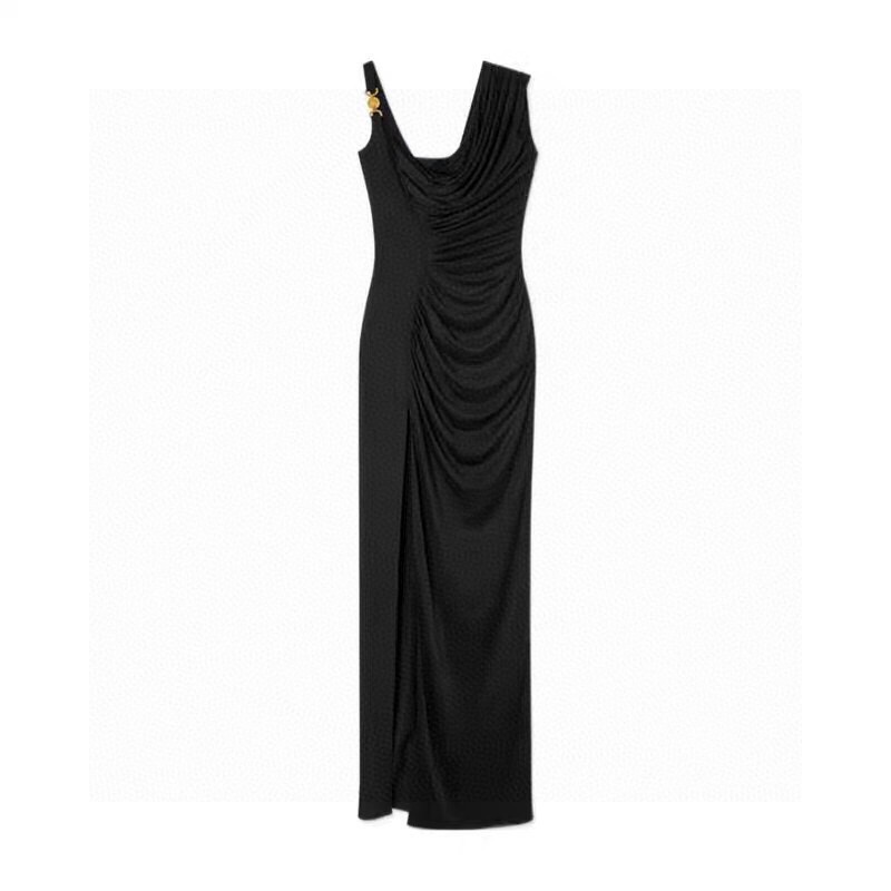 p495 High Quality Women’s Clothes Packed with Versace/Franch. The asymmetrical cruising dress, the smlx, the smlxl - 图片 5