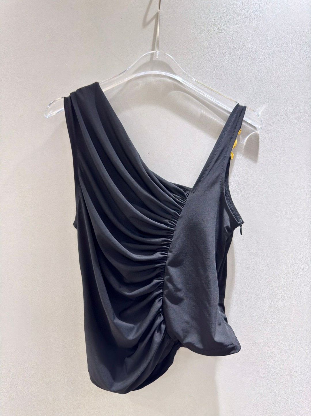 High Quality Women’s Clothes: VERSACE/Van Schul Collection Featuring Asymmetric Plunging Buttons. - 图片 2