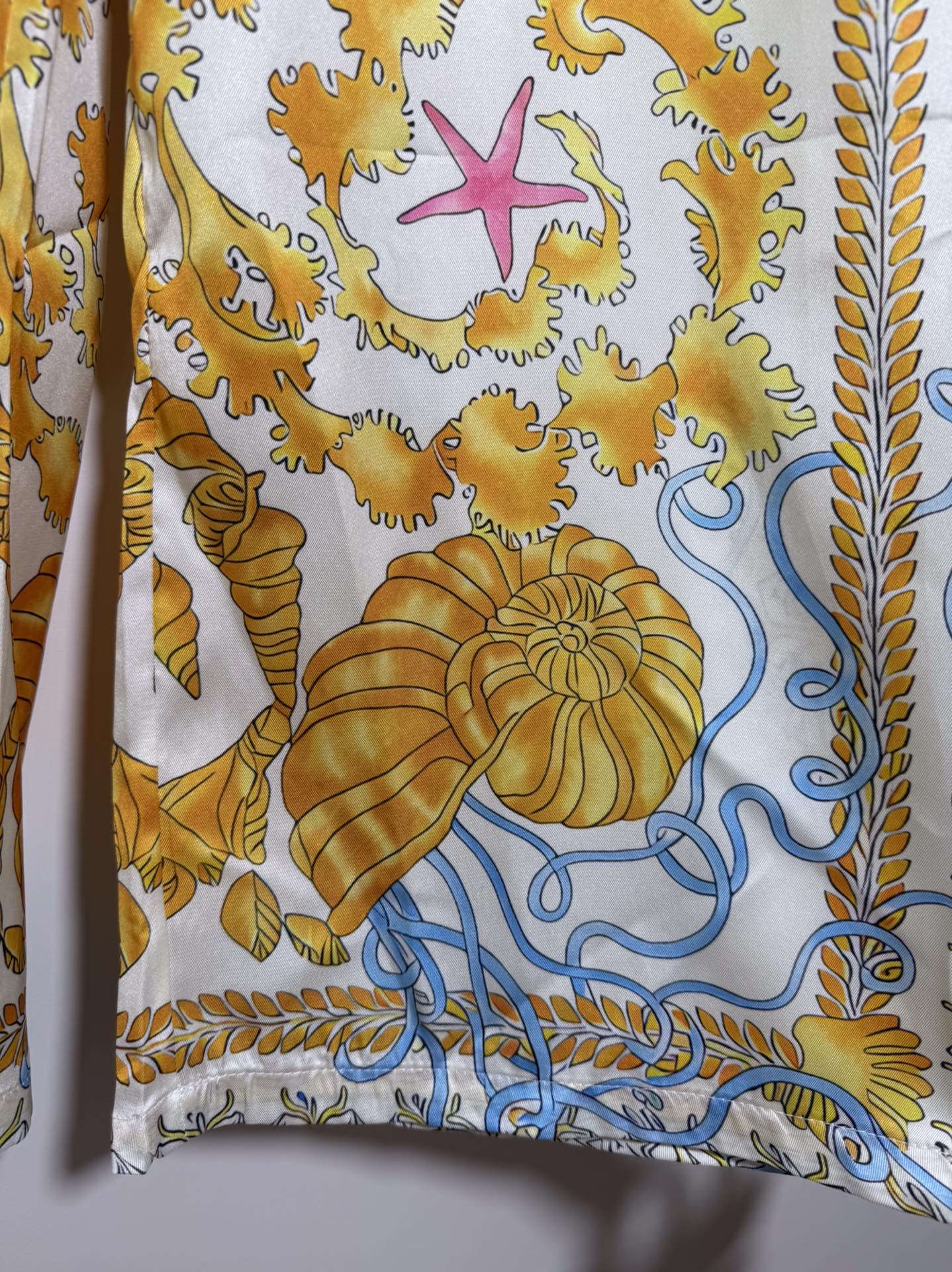 High Quality Women’s Clothes: Versace/Franch Chest, Yellow Seashells, Sea Stars, Loose-legged Pants - 图片 6