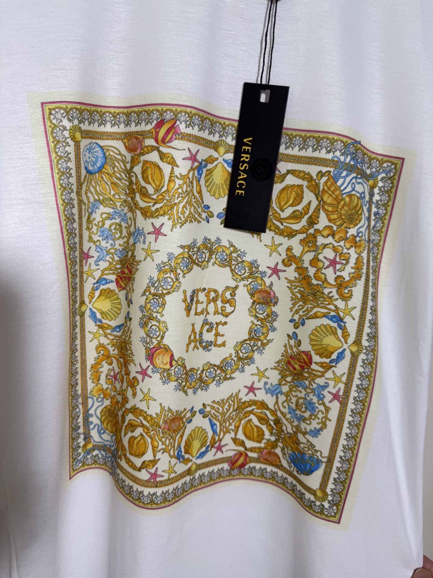 High Quality Women’s Clothes: Versace/Françoise Seashell Starfish T-Shirt in Various Sizes - 图片 8