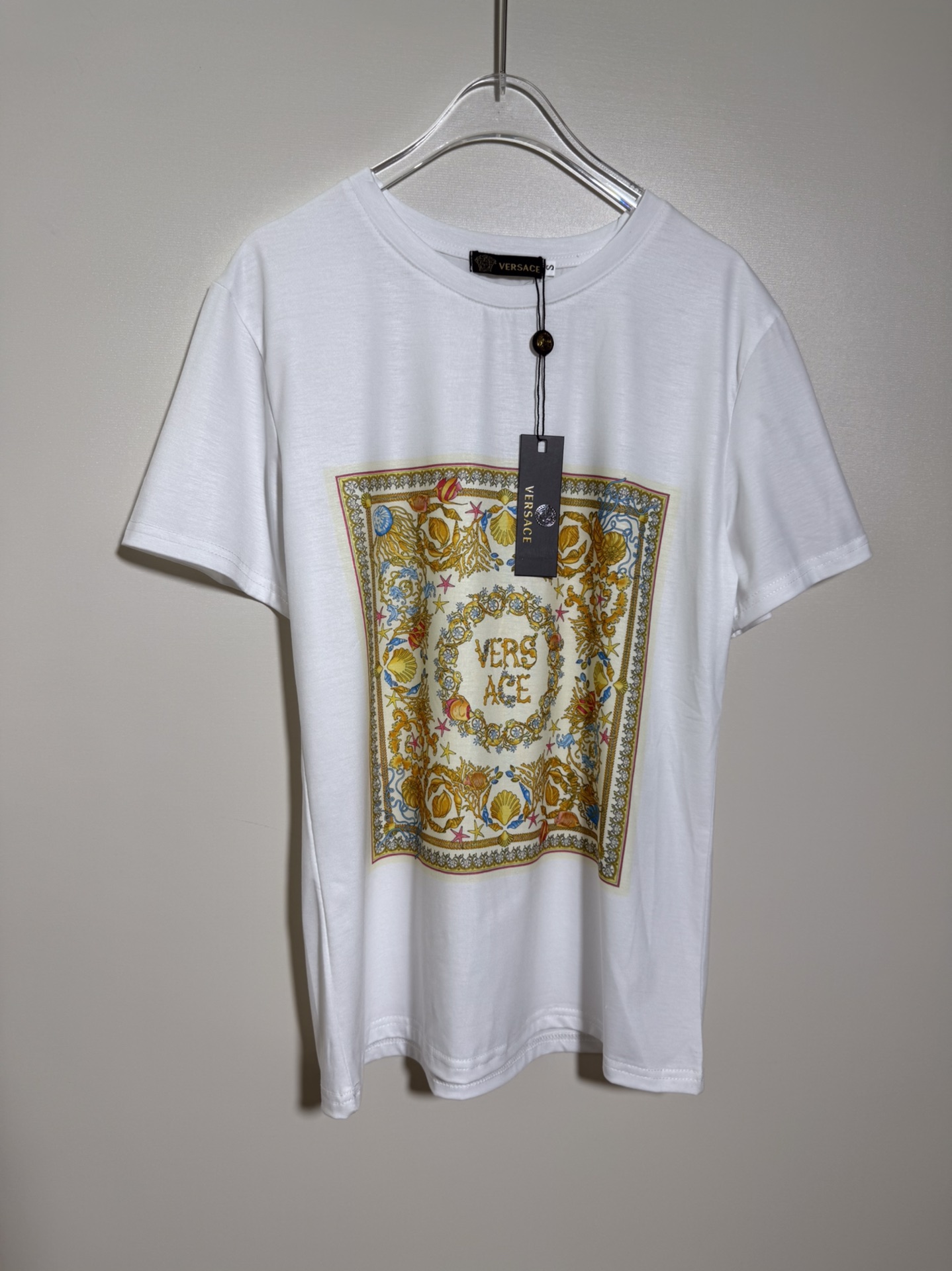 High Quality Women’s Clothes: Versace/Françoise Seashell Starfish T-Shirt in Various Sizes - 图片 7